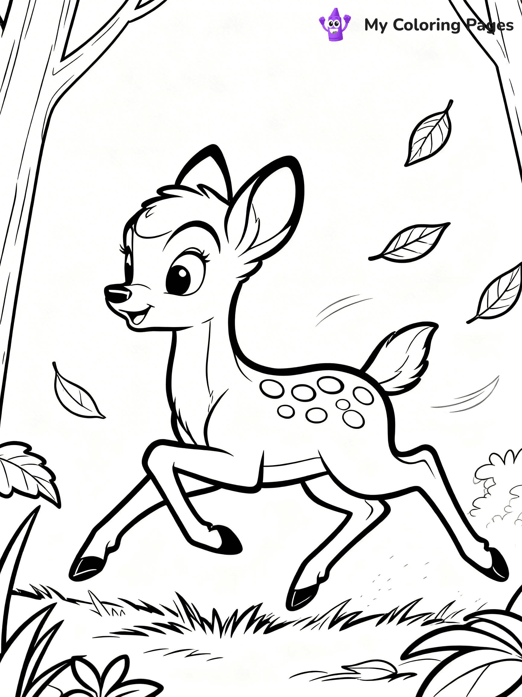 Bambi Coloring Pages - 11