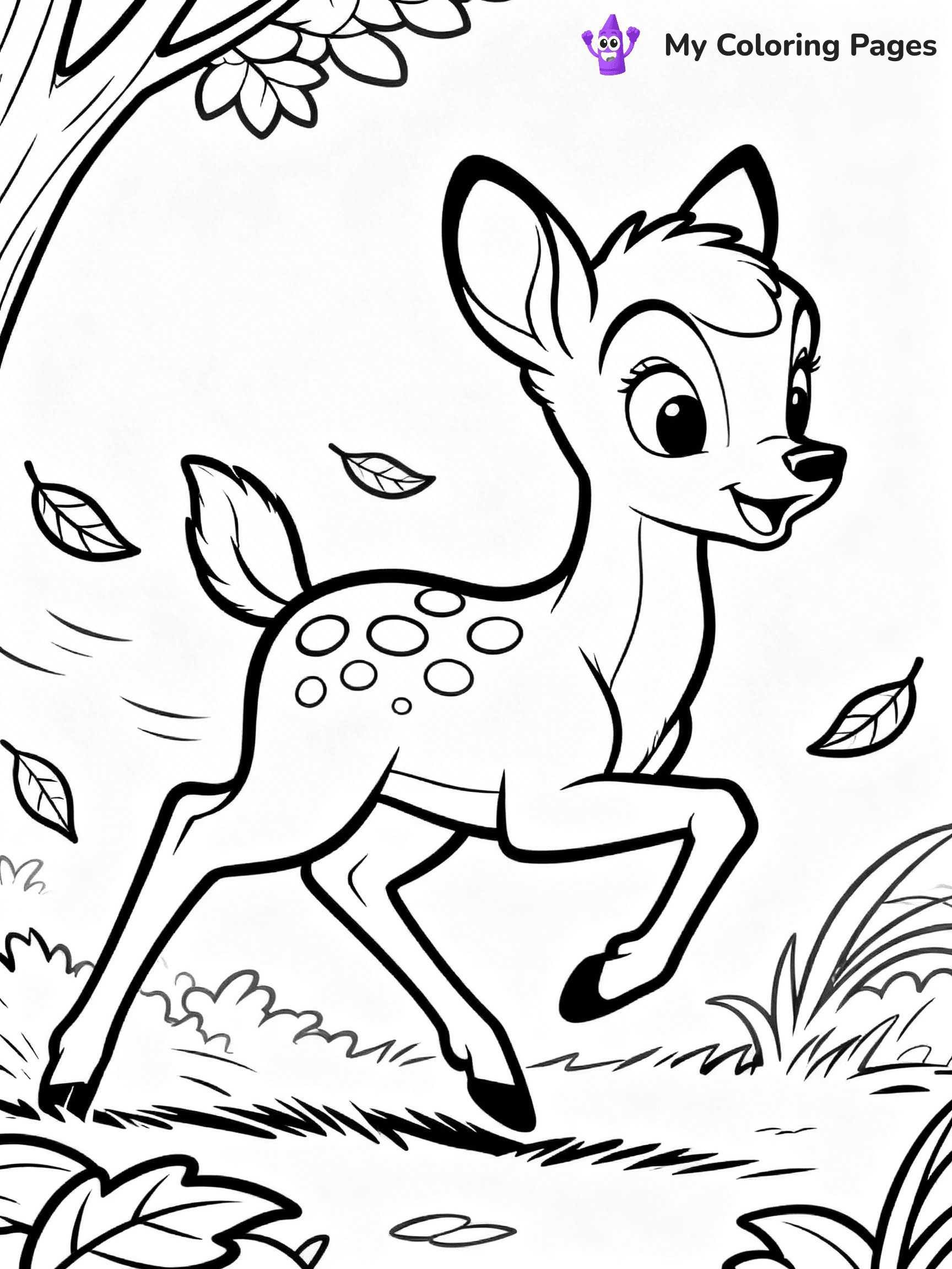 Bambi Coloring Pages - 10
