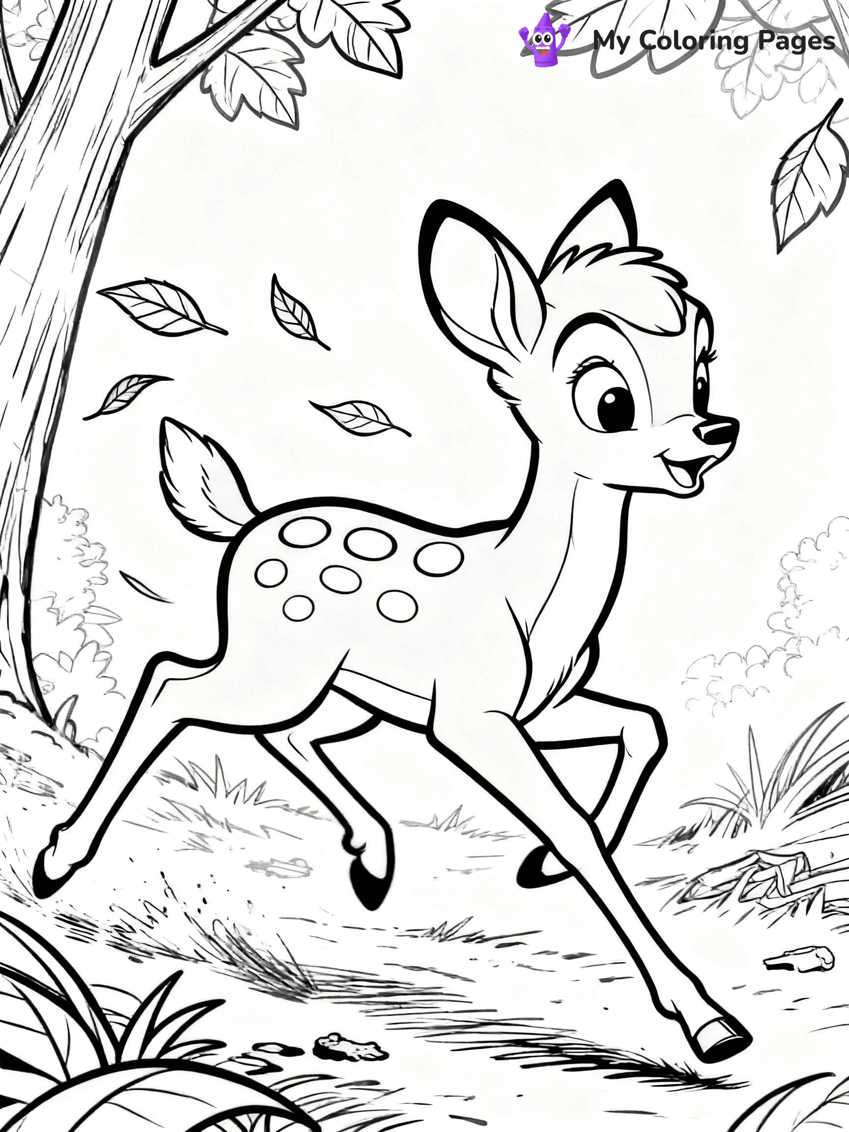 Bambi Coloring Pages - 8