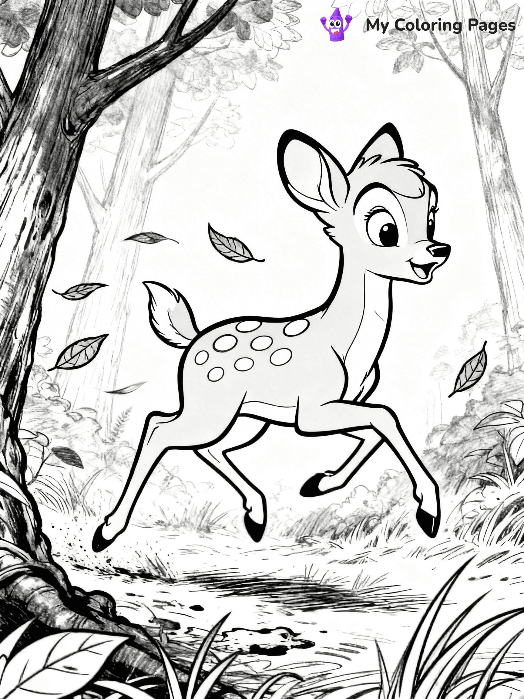 Bambi Coloring Pages - 7