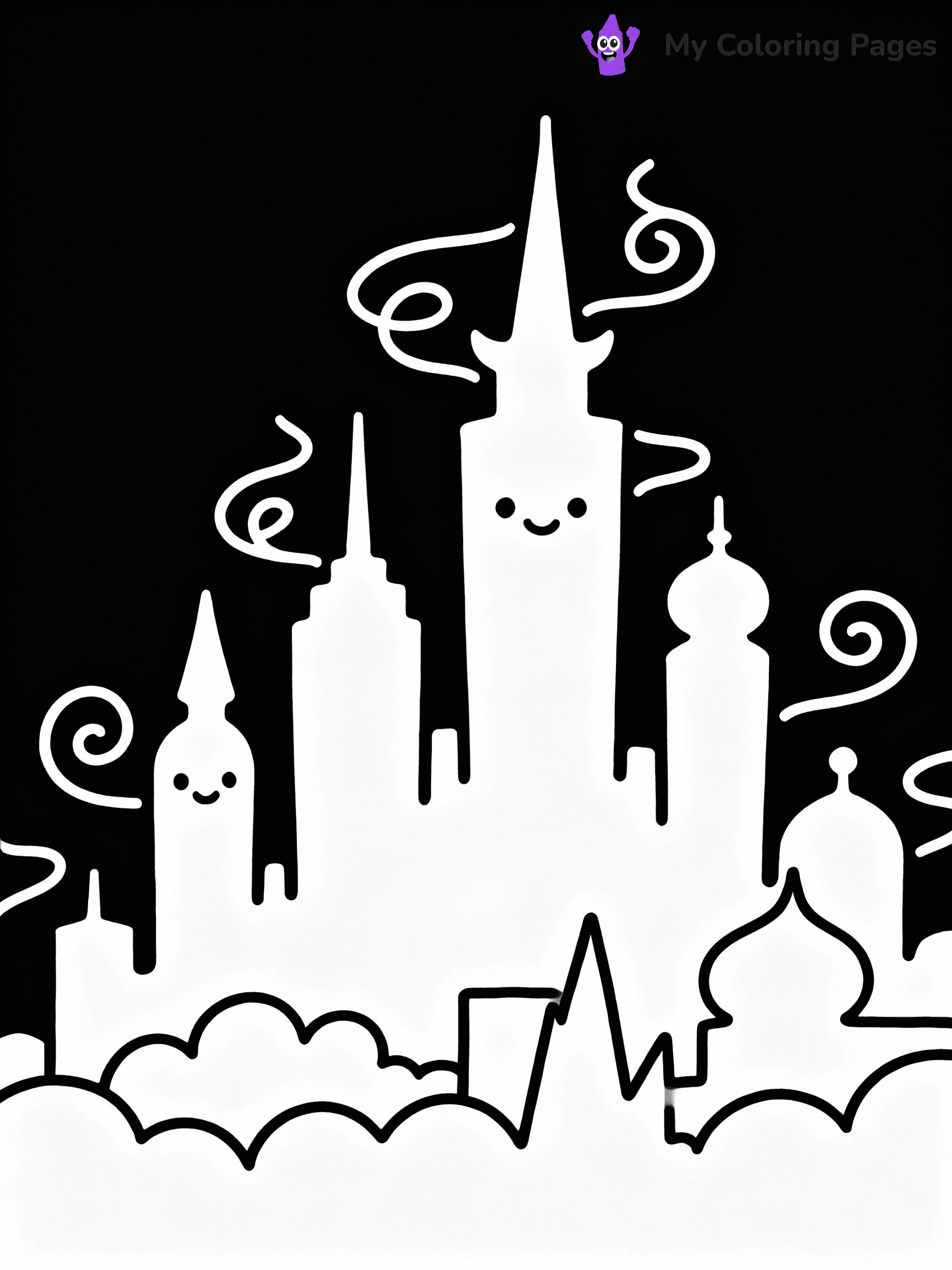 ⚠️ CRITICAL REQUIREMENT - ABSOLUTE BLACK AND WHITE ONLY ⚠️
This MUST be a BLACK AND WHITE line drawing ONLY. NO COLORS whatsoever.
- ONLY pure black lines (#000000) on pure white background (#FFFFFF)
- ABSOLUTELY NO colors, NO shading, NO gradients, NO grayscale
- If there are ANY colors in the output, the image is REJECTED
- This is a COLORING PAGE - meant to be COLORED IN by children
- The output must be UNCOLORED line art ready for coloring
⚠️ SUBJECT TO DRAW: Emerald City skyline from Wicked in whimsical style, towering spires, vibrant architecture, magical aura
(REMEMBER: Output must be BLACK AND WHITE line art only, NOT colored!)
# COLORING PAGE: BLACK OUTLINES ONLY - WHITE BACKGROUND MANDATORY
Create a **coloring book page** using EXACTLY two values: black lines, white space.
## NON-NEGOTIABLE BINARY RULES
- **ONLY #000000 (black) and #FFFFFF (white)** - NO other values exist
- **EVERY PIXEL = BLACK OR WHITE** - no gray/shading/antialiasing
- **WHITE BACKGROUND MANDATORY** - entire canvas stays white
- **ALL SHAPES HOLLOW** - everything is empty outlines waiting to be colored
- **FORBIDDEN:** fills, shading, gradients, patterns, textures, colors
- **NO SOLID REGIONS** - if it's not a thin line, it's wrong
## Universal Line Standards
- Black outlines ONLY - thin, uniform weight
- Every shape completely empty inside
- Closed contours suitable for coloring
- Simple flat illustration - zero depth/3D/realism
- **Style:** Whimsical Doodle Art Alley - rounded, friendly outlines (unless specified)
## Everything = Outline Only
- Characters/animals: hollow shapes
- Objects/clothing: empty contours
- Backgrounds/scenery: line work only
- Natural elements: outlined forms
- Dark/night areas: don't exist (use outlined symbols)
- Textures/patterns: convert to simple lines
## The Test
Can a child color EVERY white space with crayons? If any area is pre-filled/shaded/gray or colored in, it FAILS. Every shape must be waiting to receive color.
**FINAL OUTPUT**: Binary coloring page. Black lines define shapes. White spaces ready for coloring. Nothing else exists. No exceptions. Print-ready.
⚠️ FINAL REMINDER: Draw the subject "Emerald City skyline from Wicked in whimsical style, towering spires, vibrant architecture, magical aura" as BLACK AND WHITE line art. Zero colors in output.