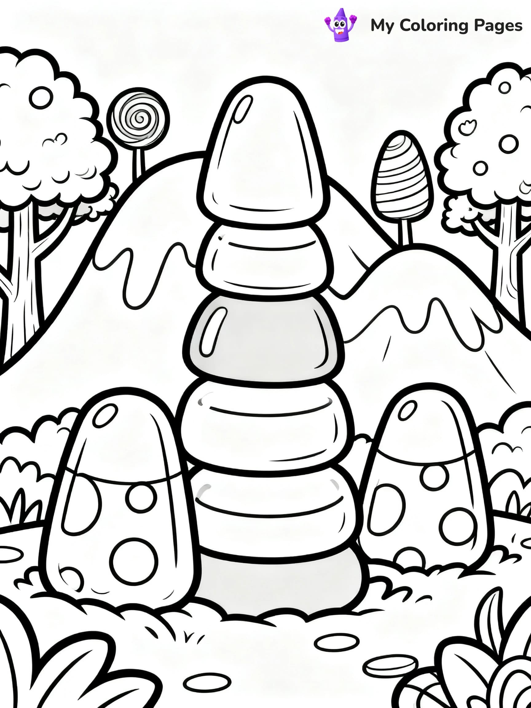 Candyland Coloring Pages - 11