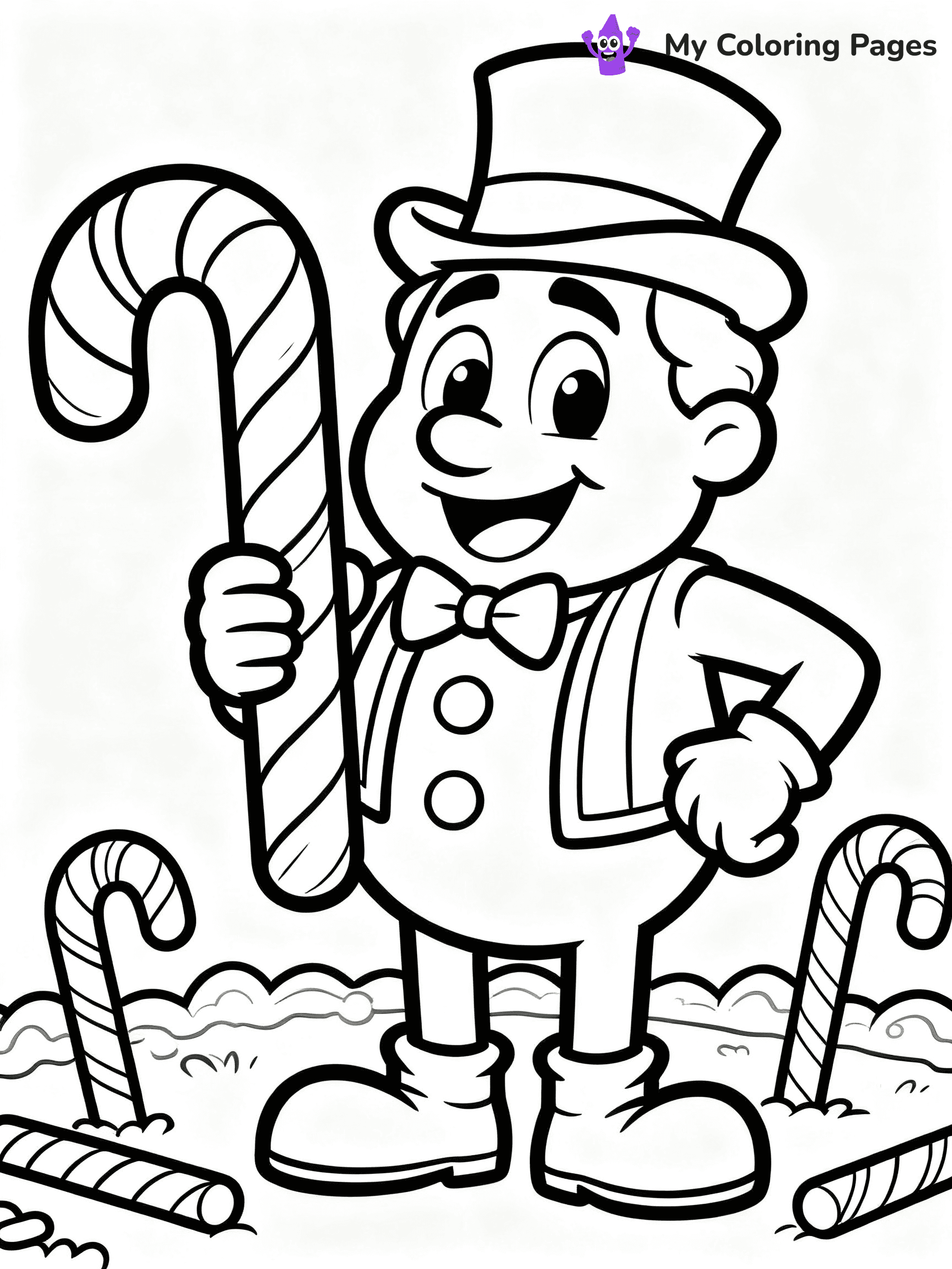 Candyland Coloring Pages - 1
