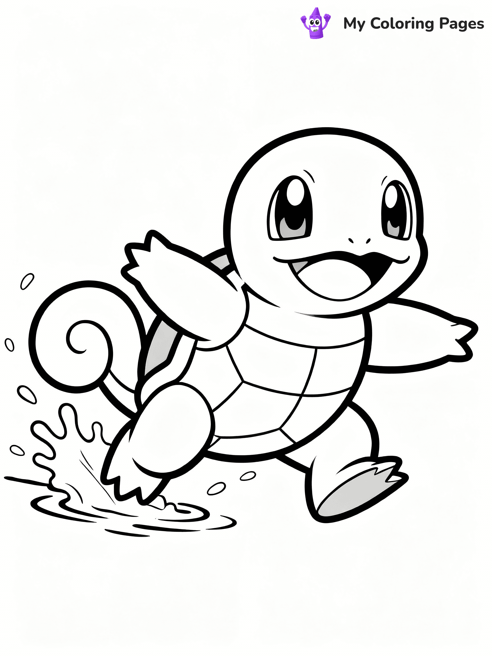 Squirtle Coloring Pages - 24