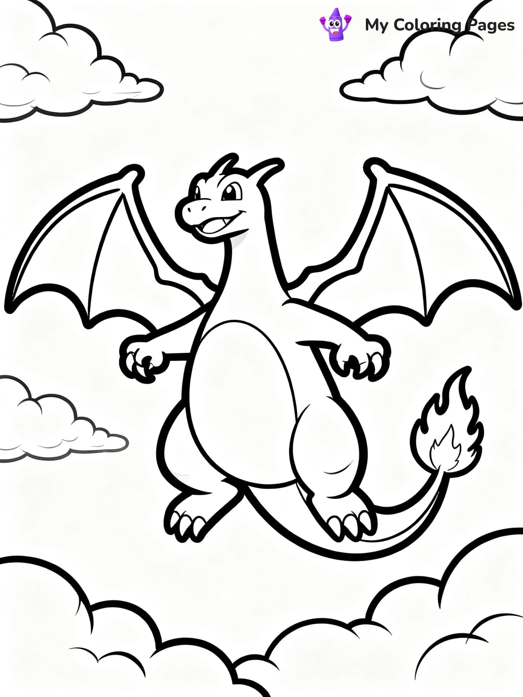 Rainbow Charizard Coloring Pages - 18