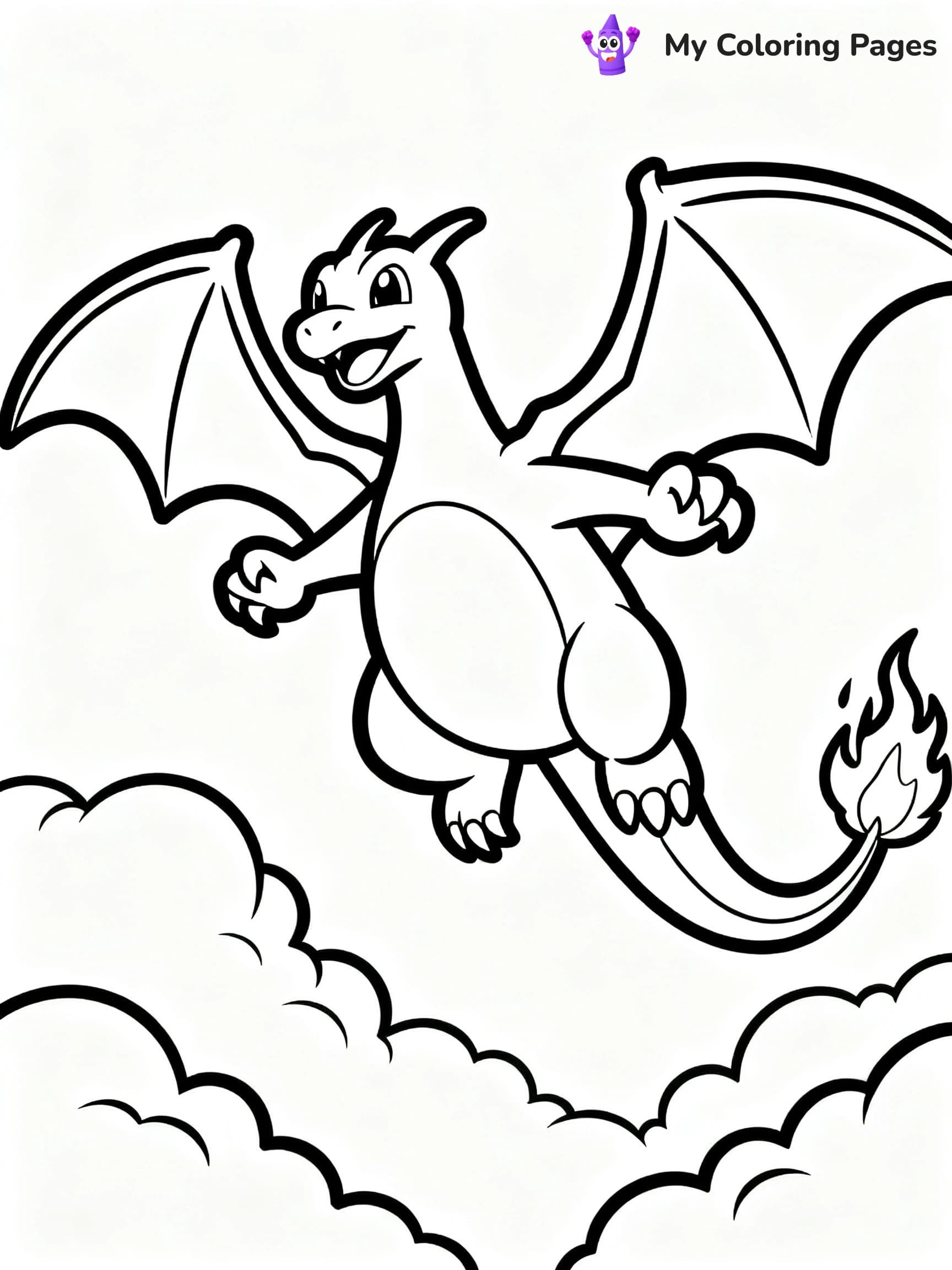 Rainbow Charizard Coloring Pages - 17