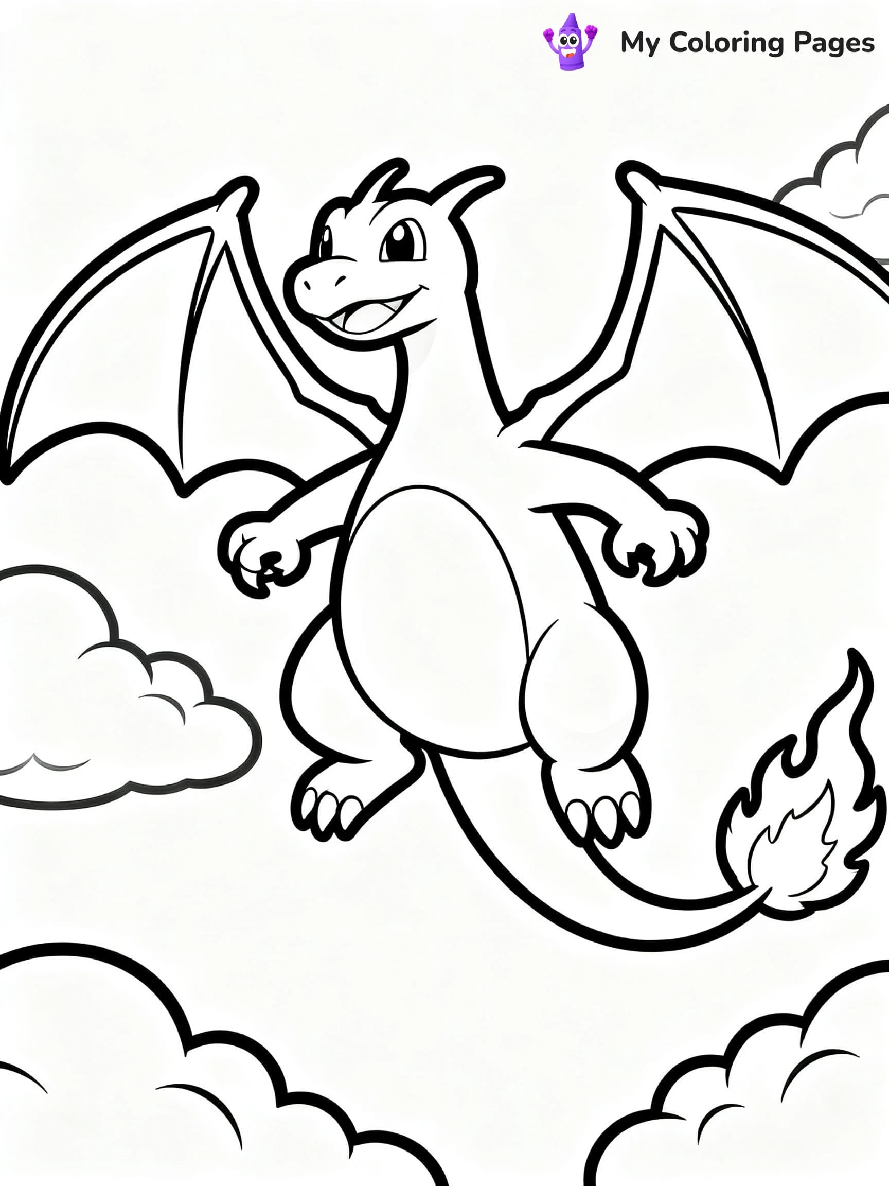 Rainbow Charizard Coloring Pages - 16