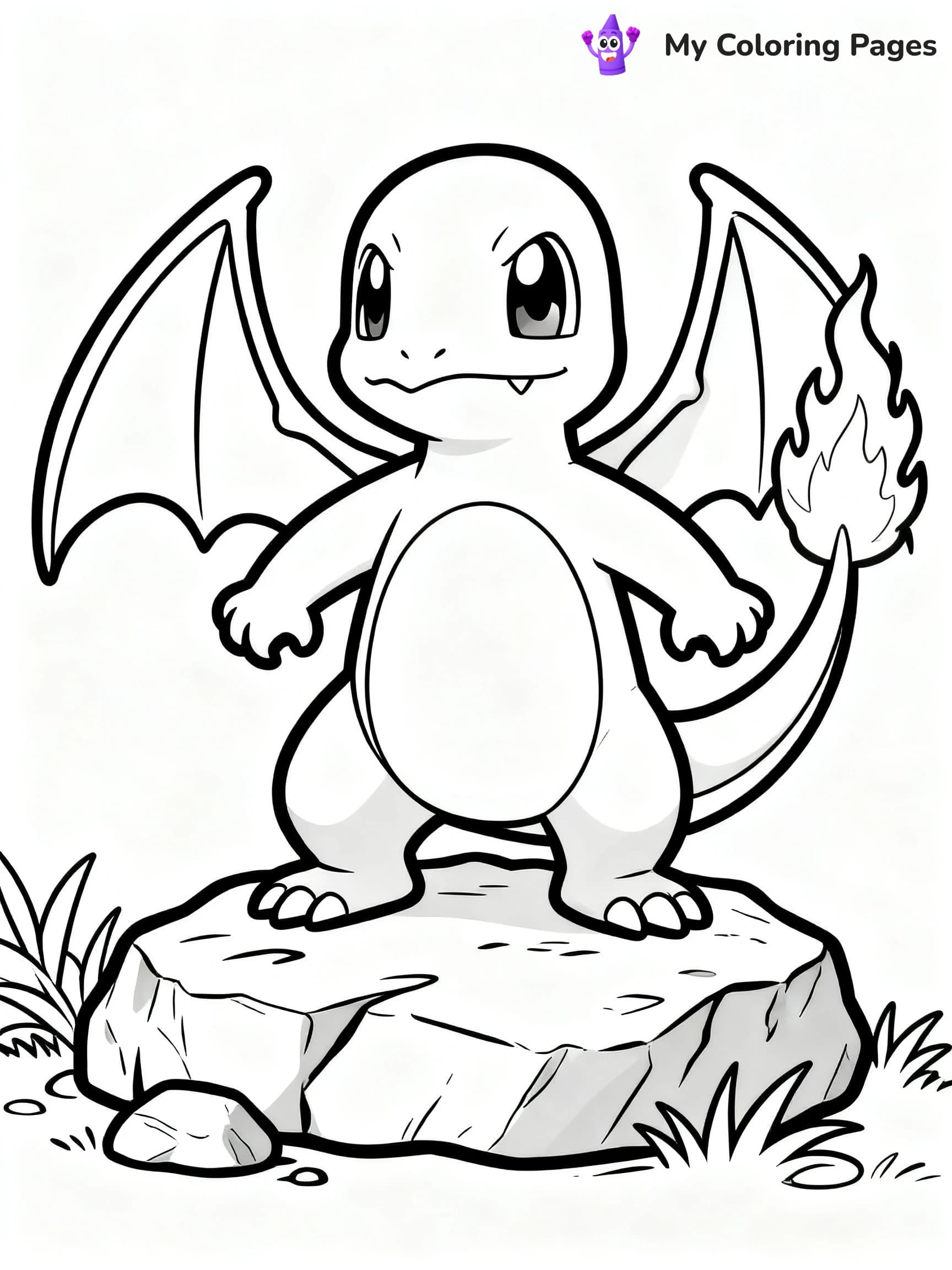 Rainbow Charizard Coloring Pages - 7