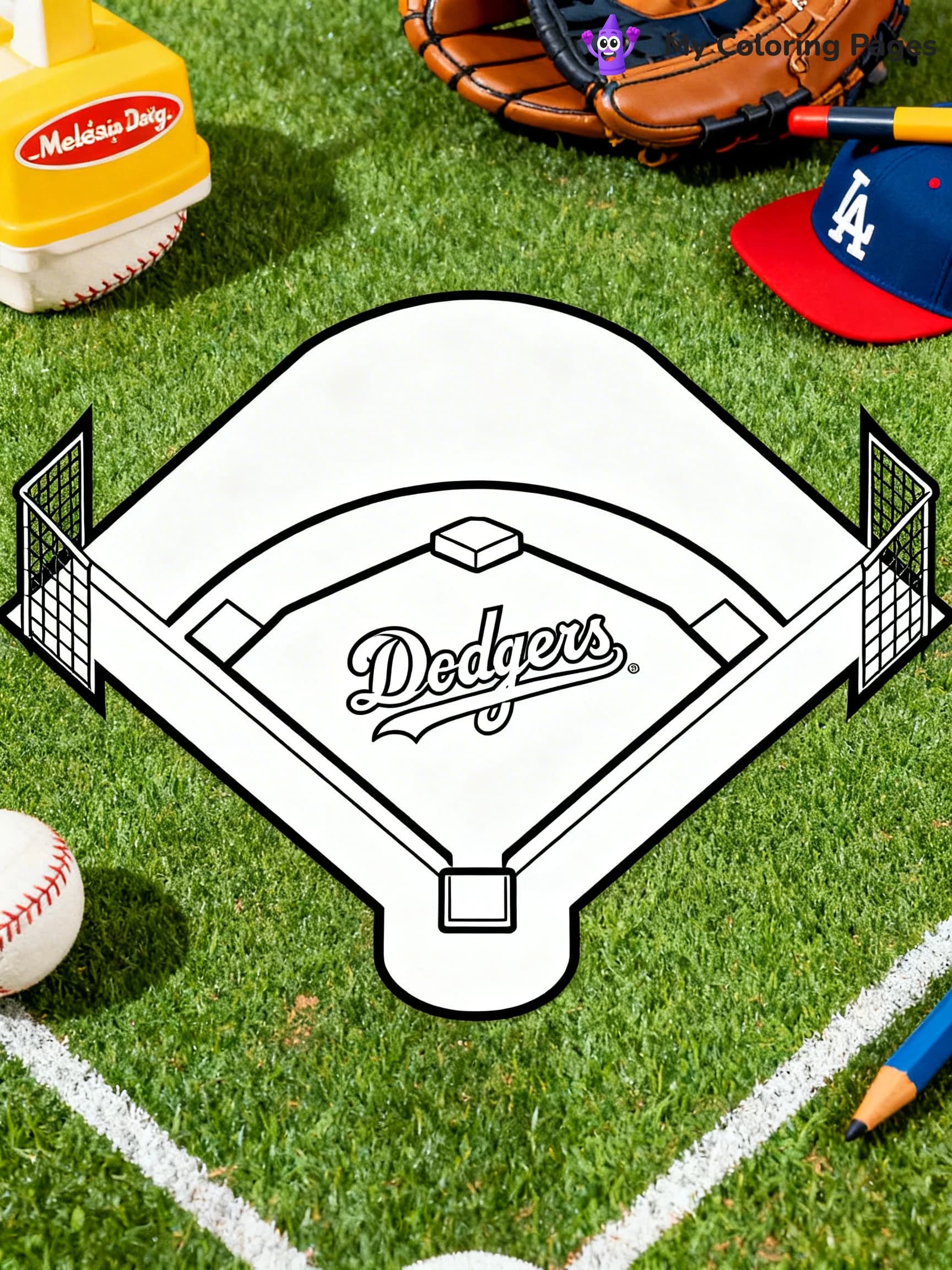Dodgers Logo Coloring Pages - 14