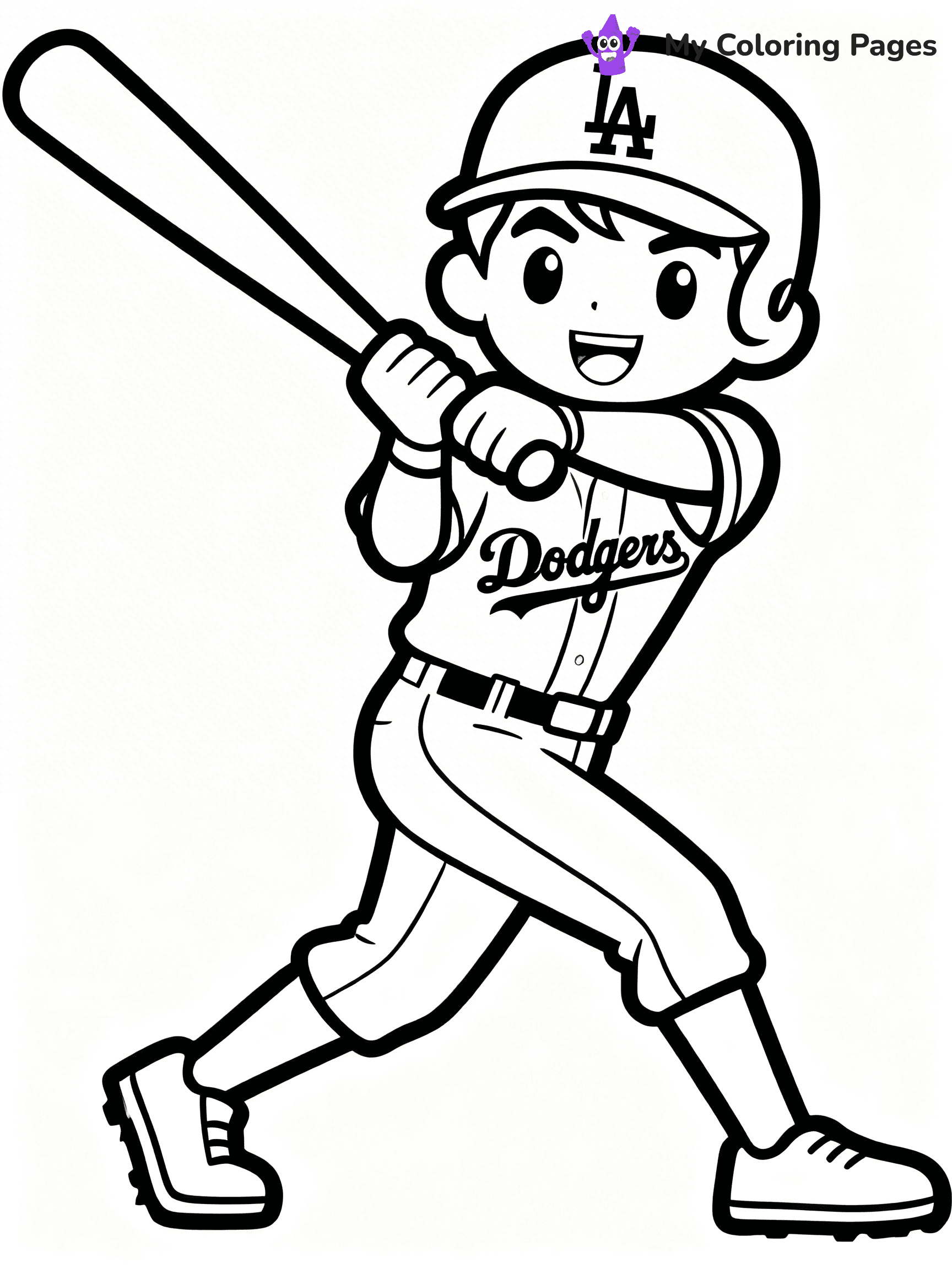 Dodgers Logo Coloring Pages - 10