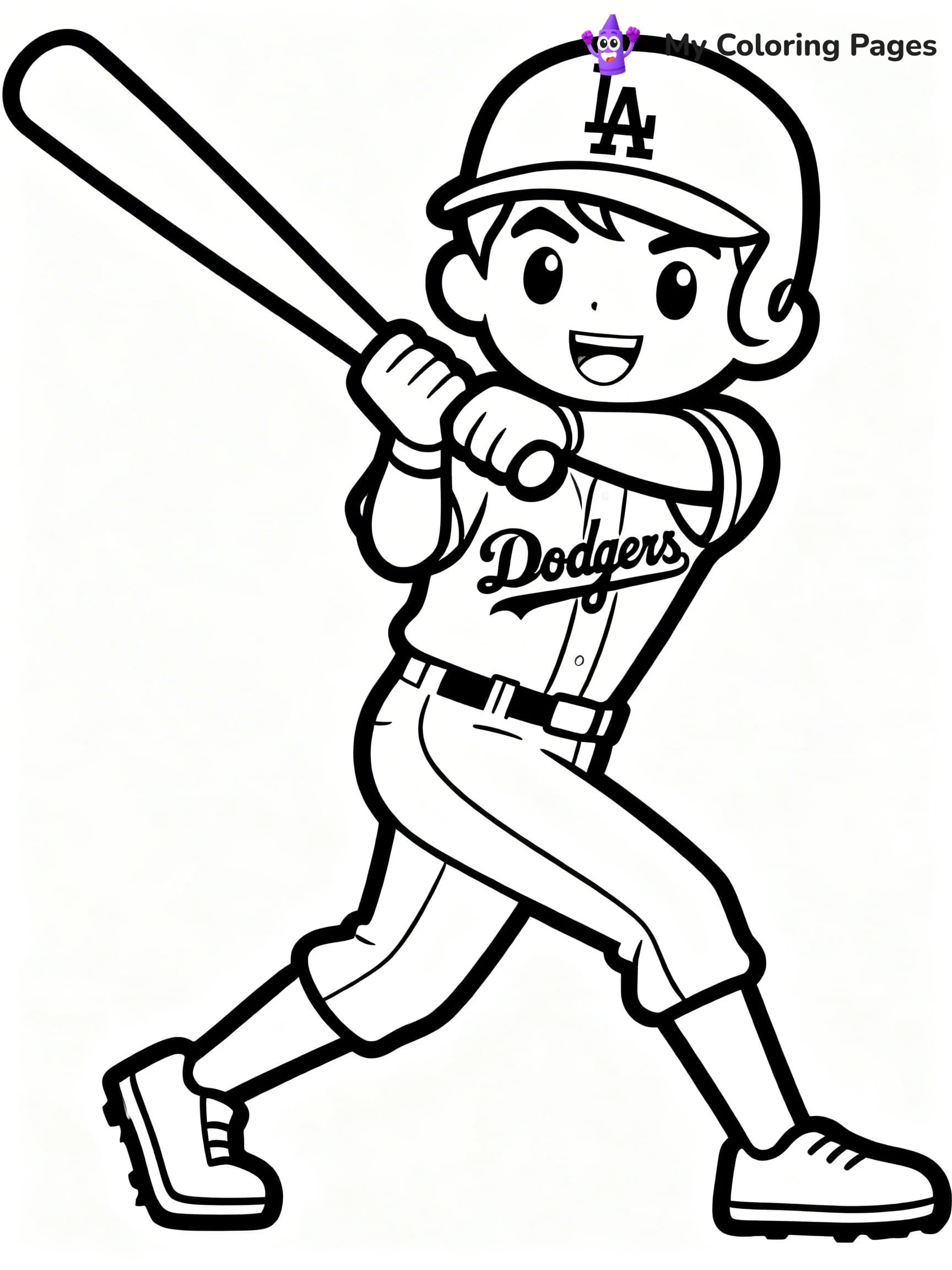 Dodgers Logo Coloring Pages - 10