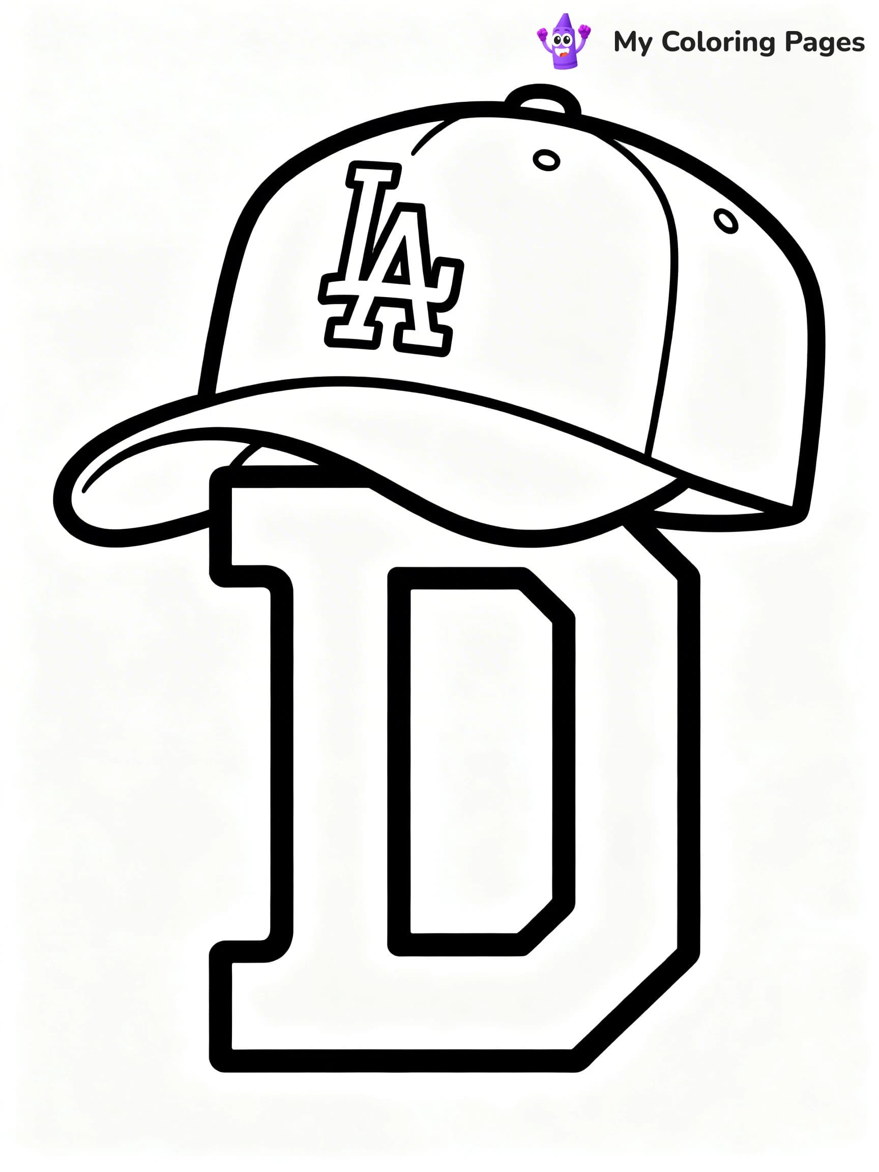 Dodgers Logo Coloring Pages - 6