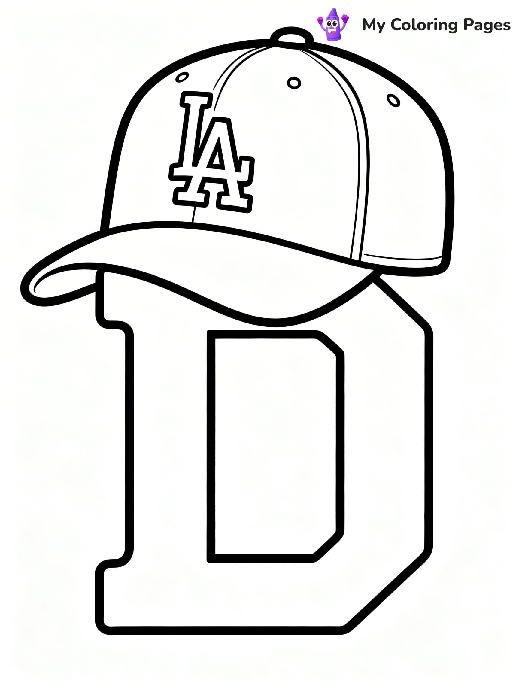 Dodgers Logo Coloring Pages - 5