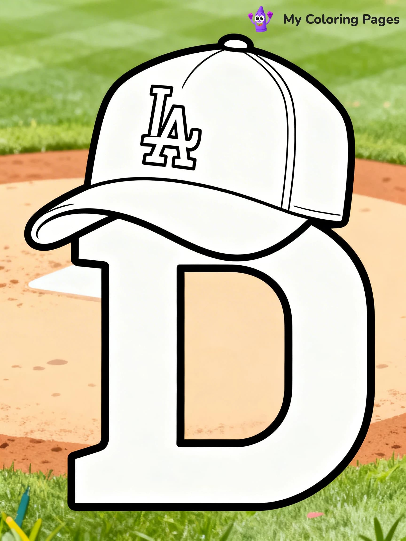 Dodgers Logo Coloring Pages - 3