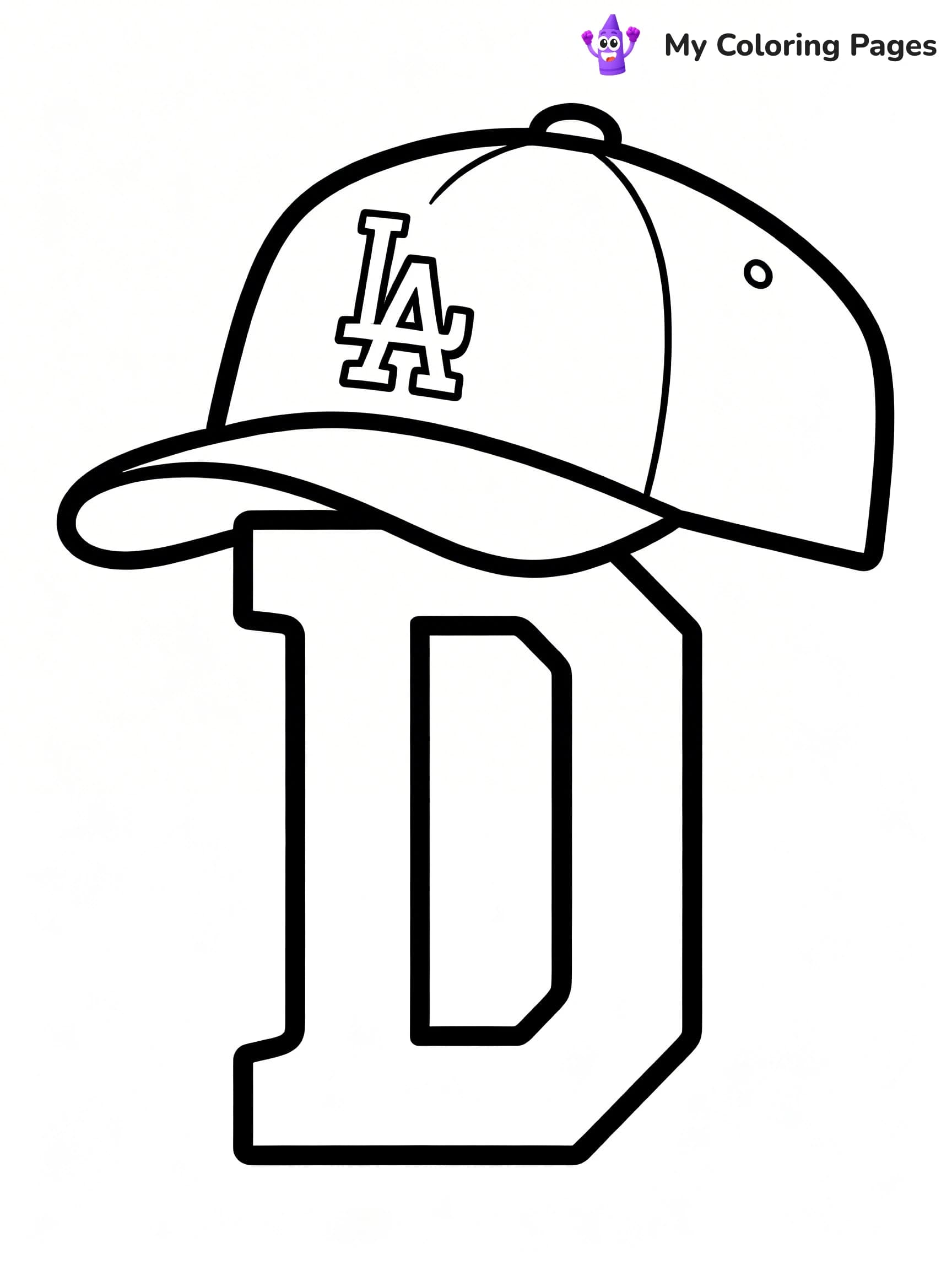 Dodgers Logo Coloring Pages - 2