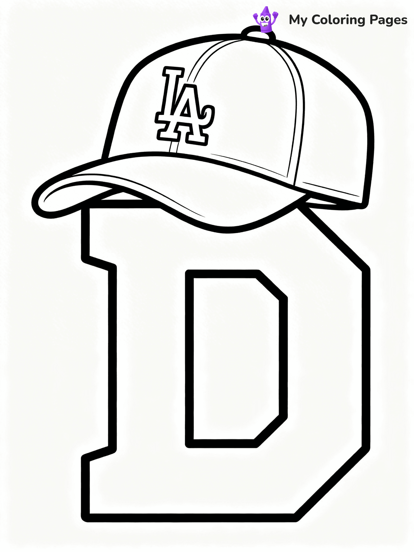 Dodgers Logo Coloring Pages - 1
