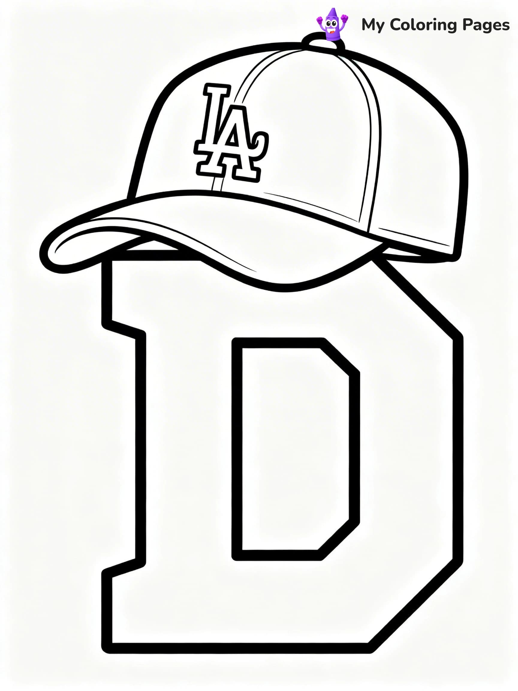 Dodgers Logo Coloring Pages - 1