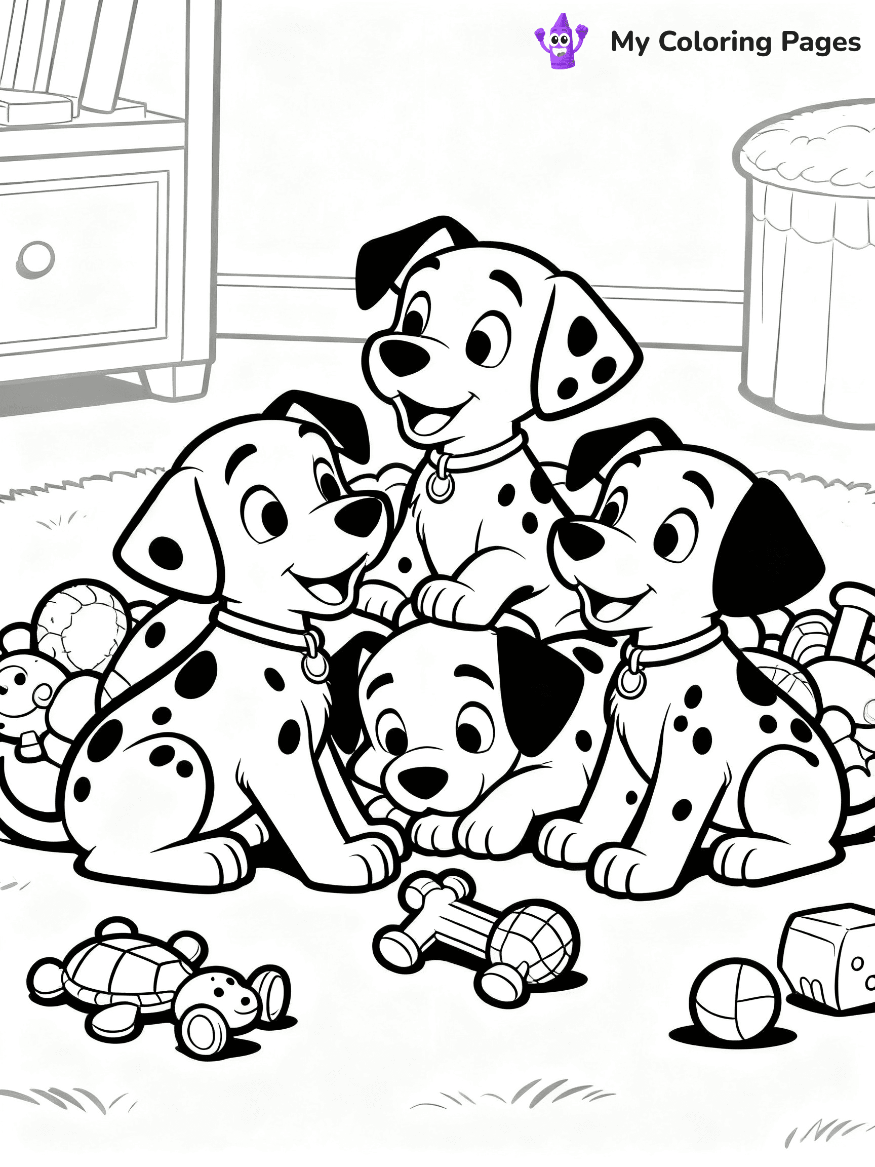 101 Dalmatians Coloring Pages - 17