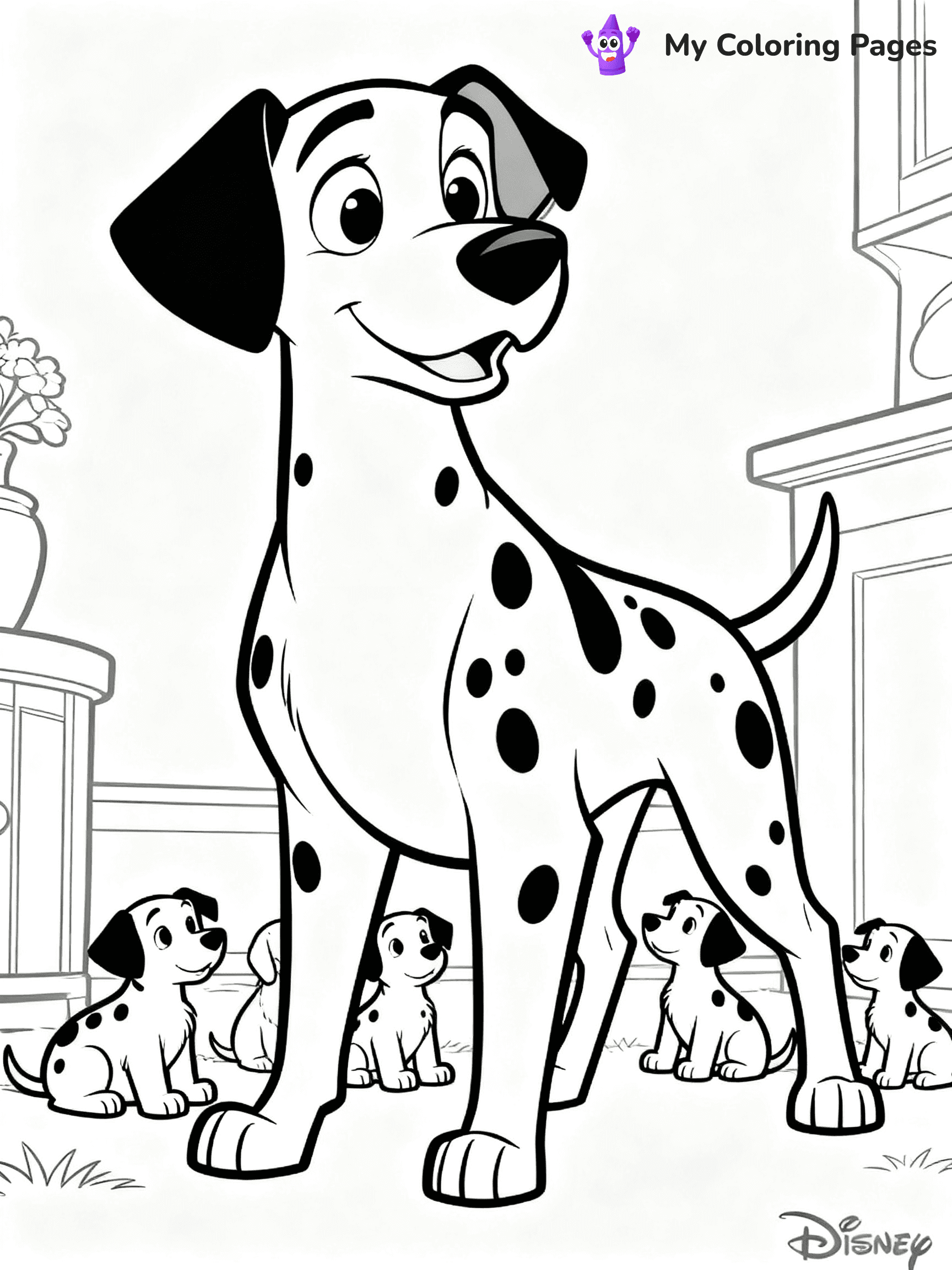 101 Dalmatians Coloring Pages - 15