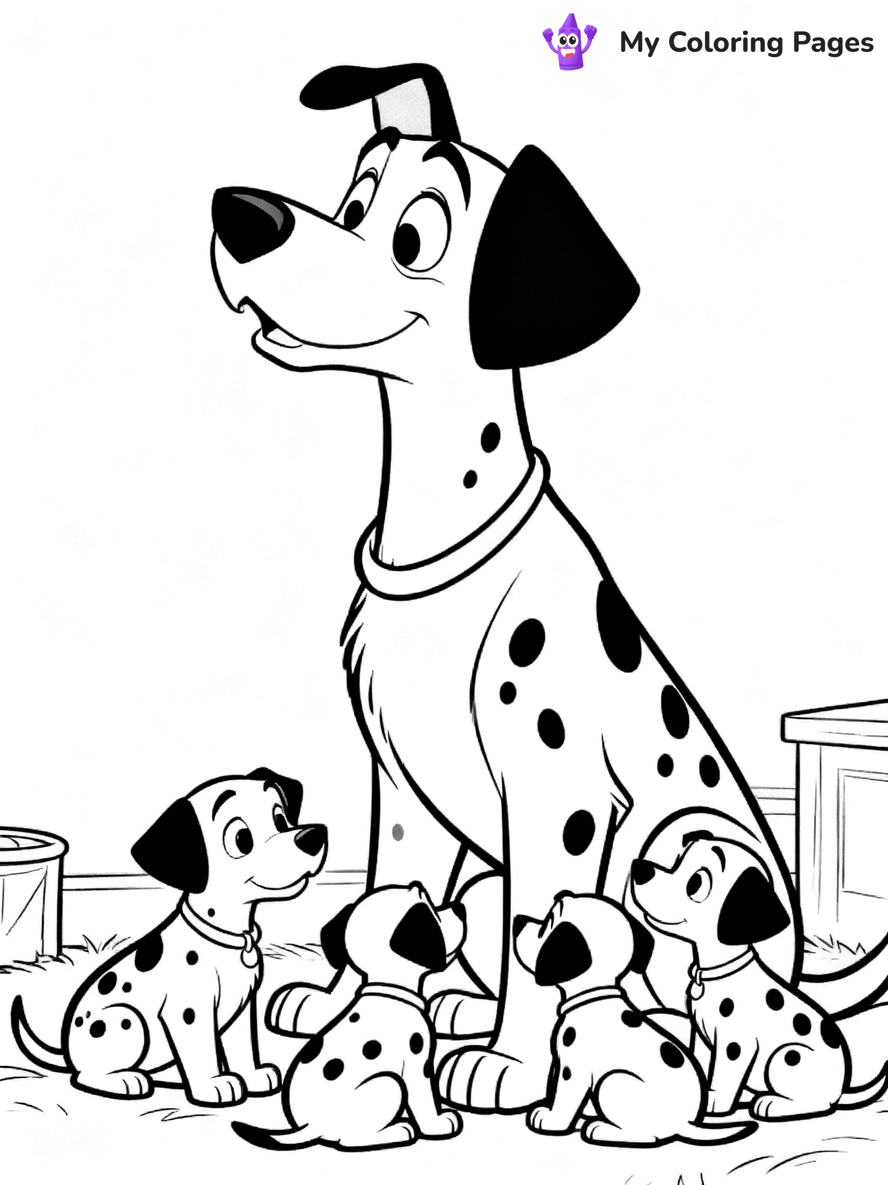 101 Dalmatians Coloring Pages - 12