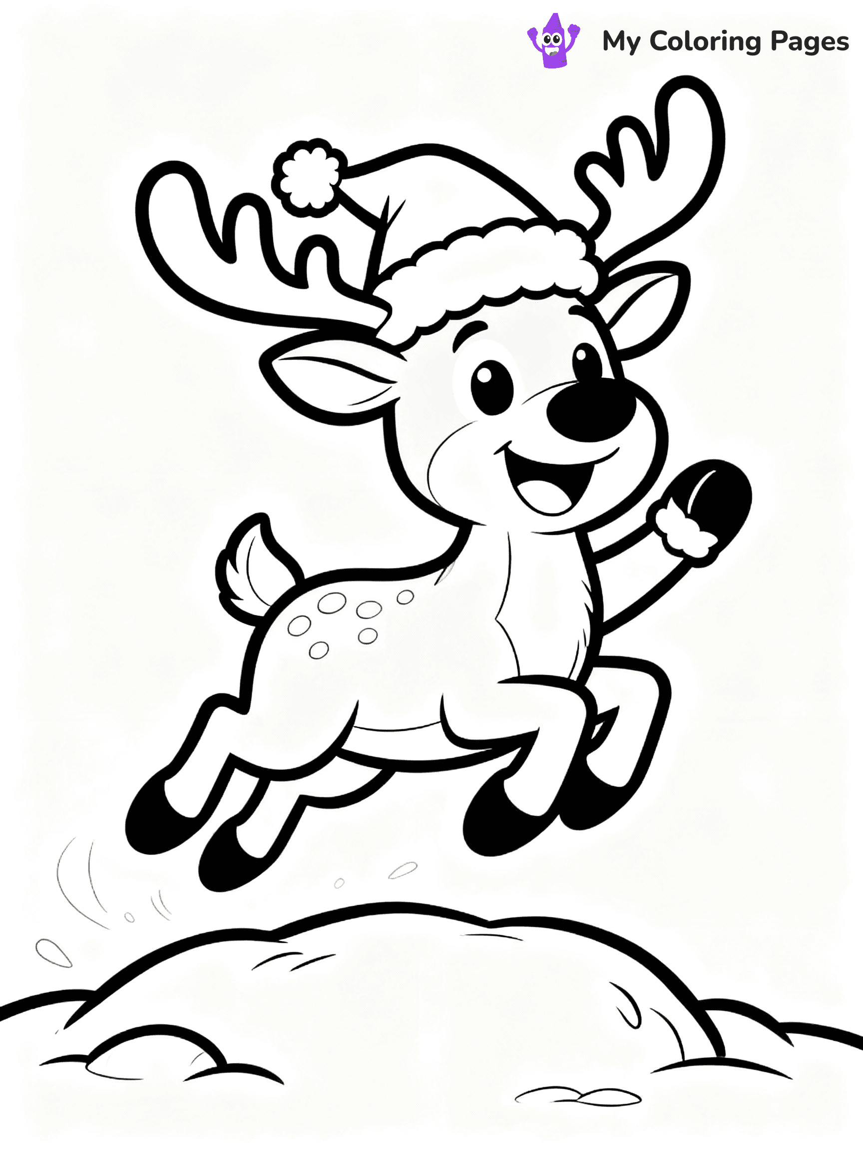 Reindeer Coloring Pages - 36
