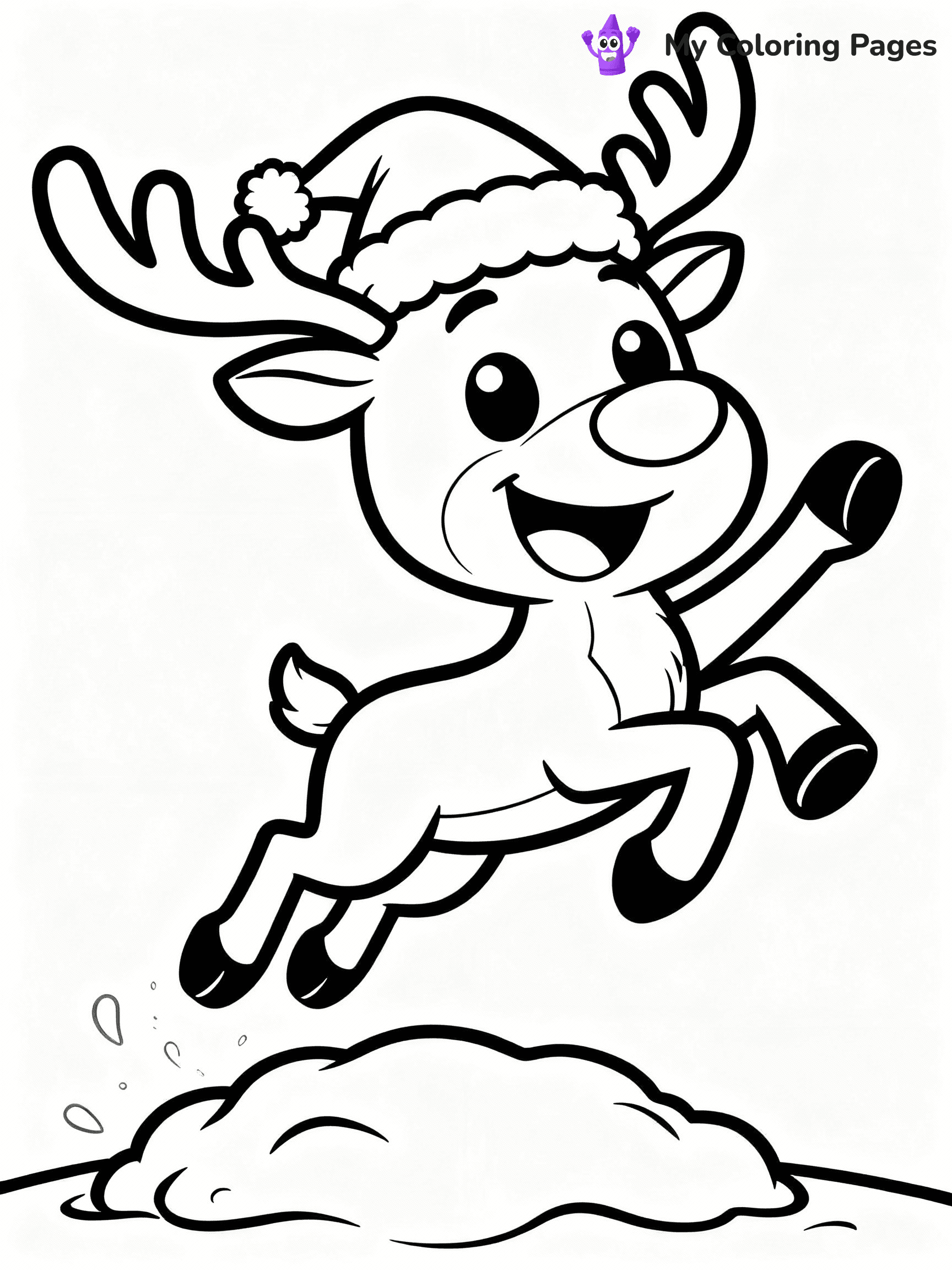 Reindeer Coloring Pages - 35