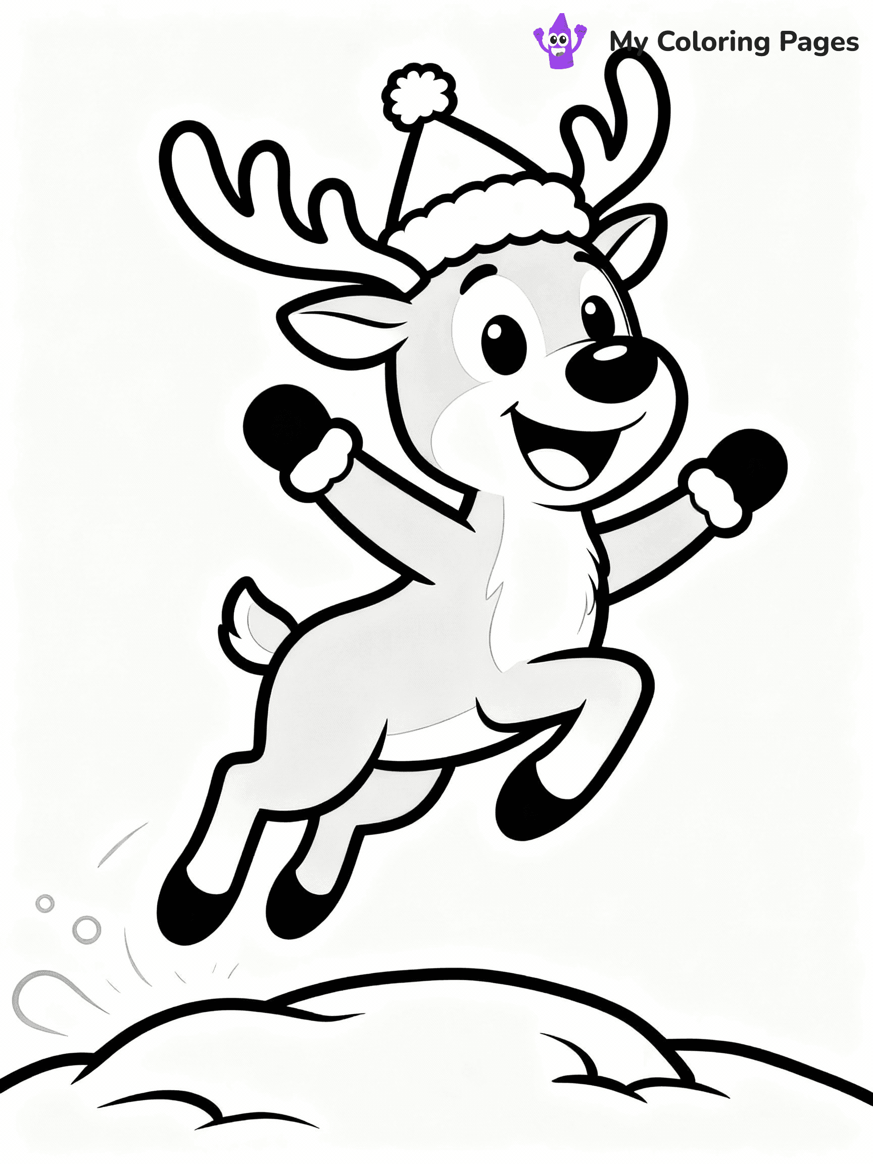 Reindeer Coloring Pages - 34