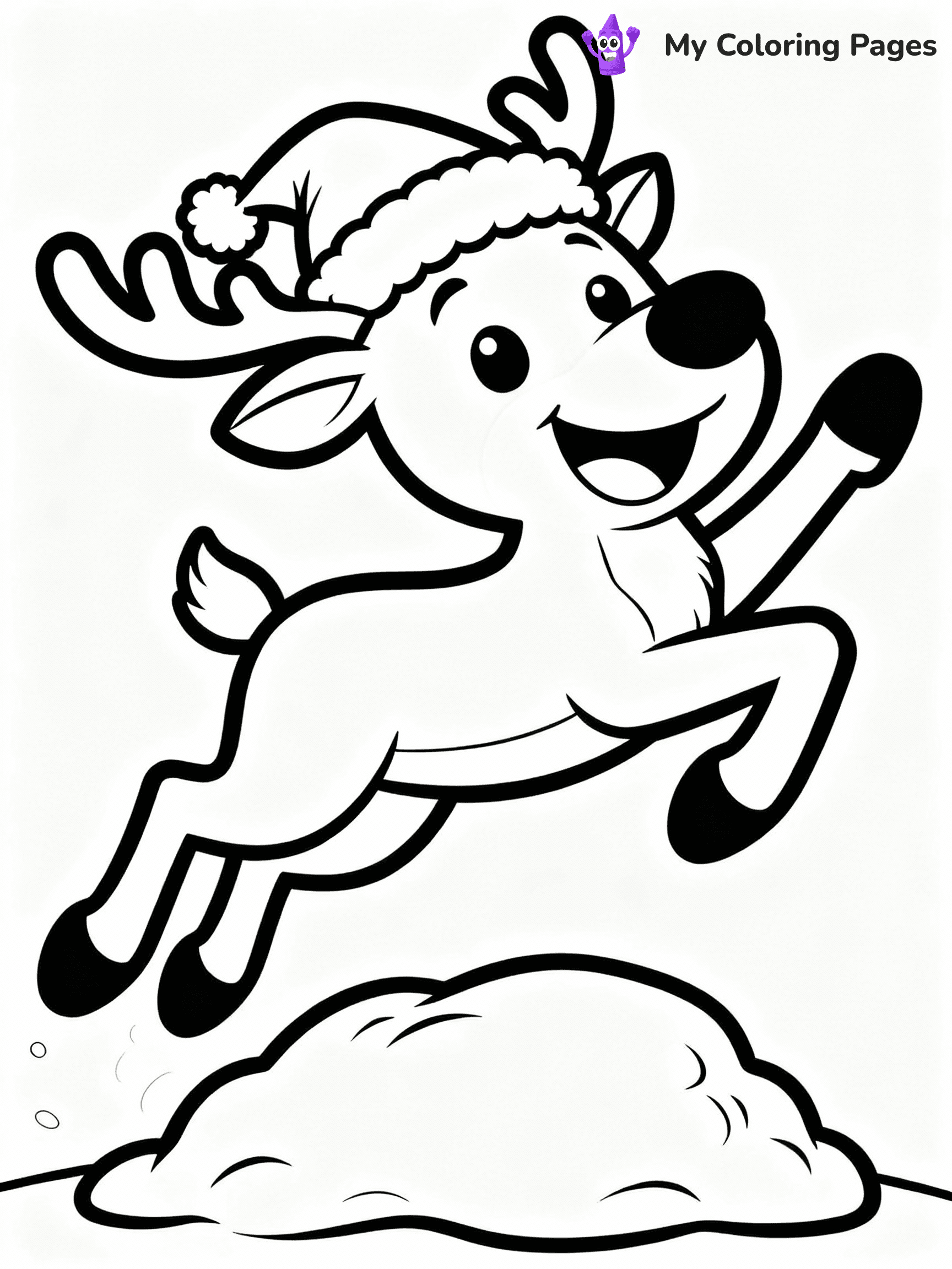 Reindeer Coloring Pages - 31