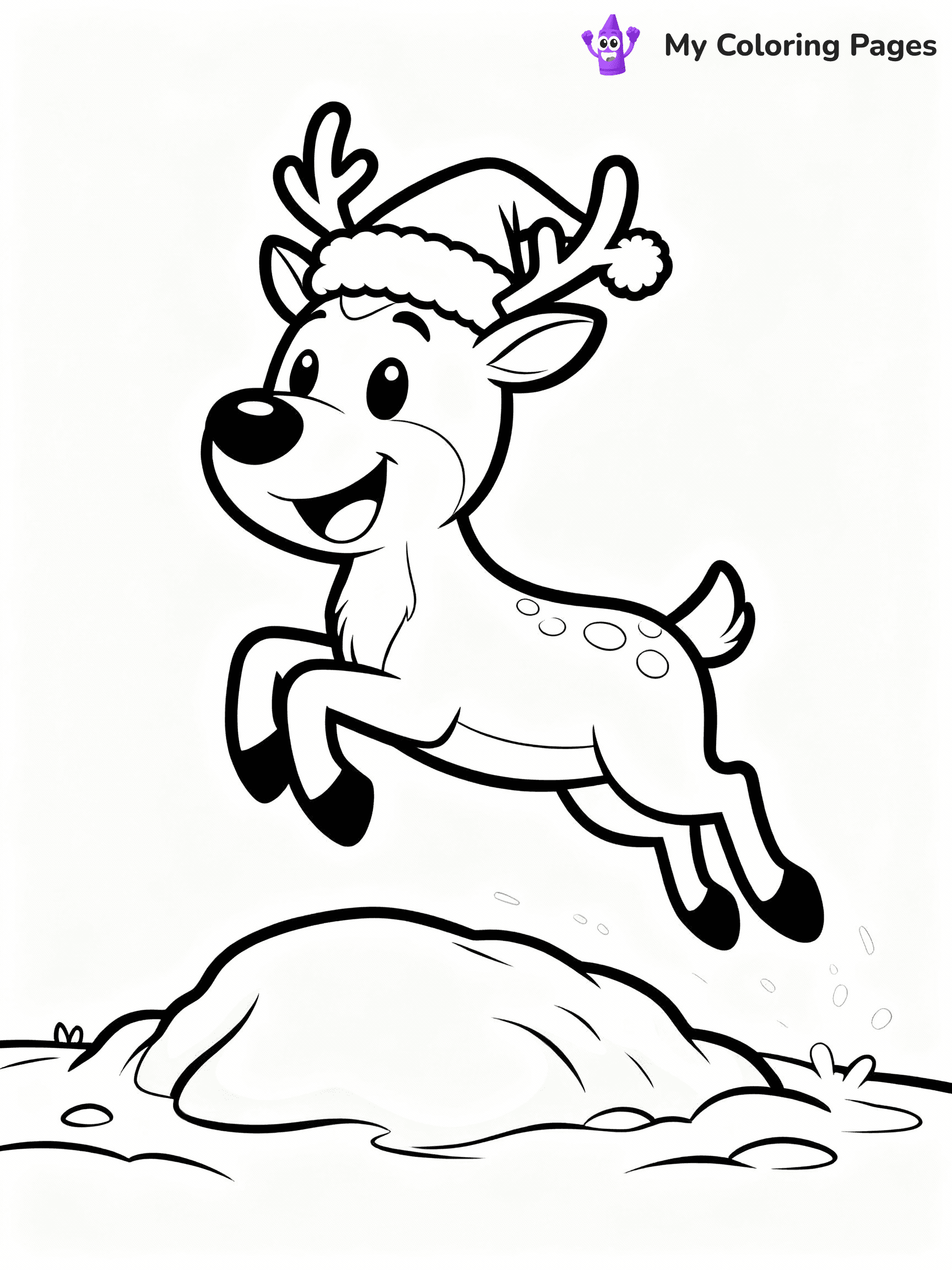 Reindeer Coloring Pages - 29