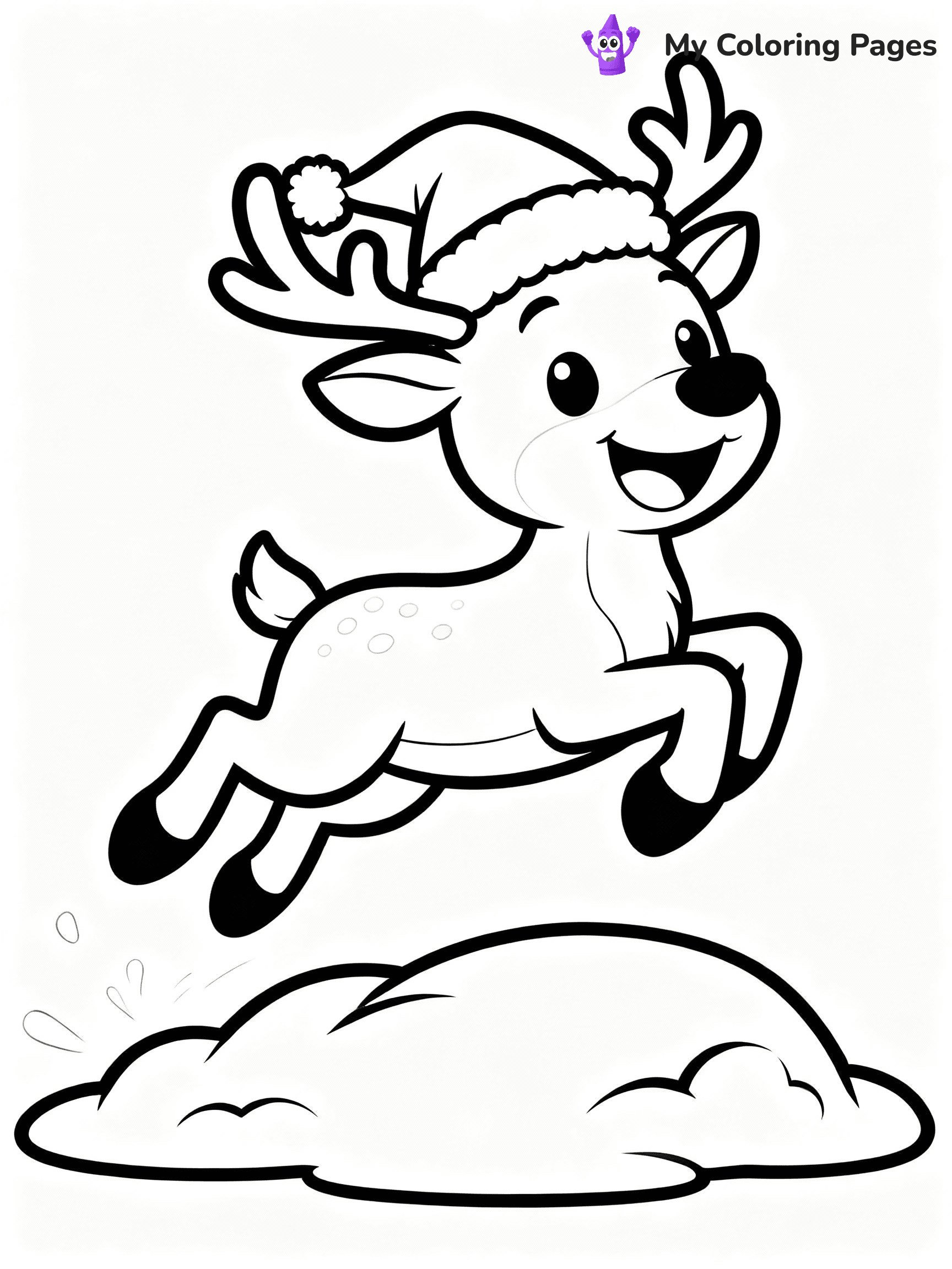 Reindeer Coloring Pages - 27