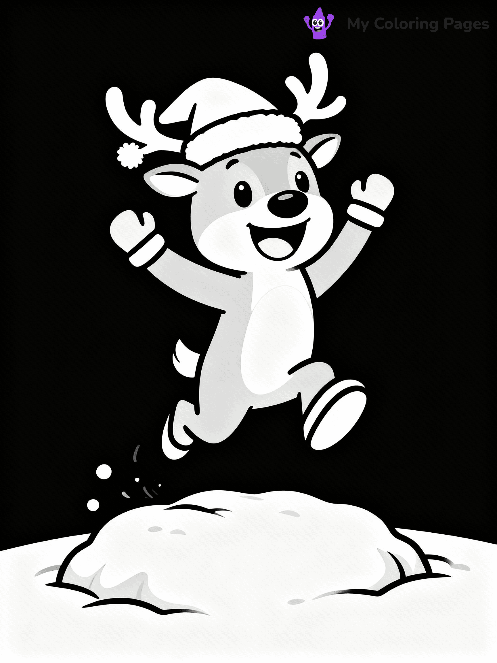 Reindeer Coloring Pages - 26