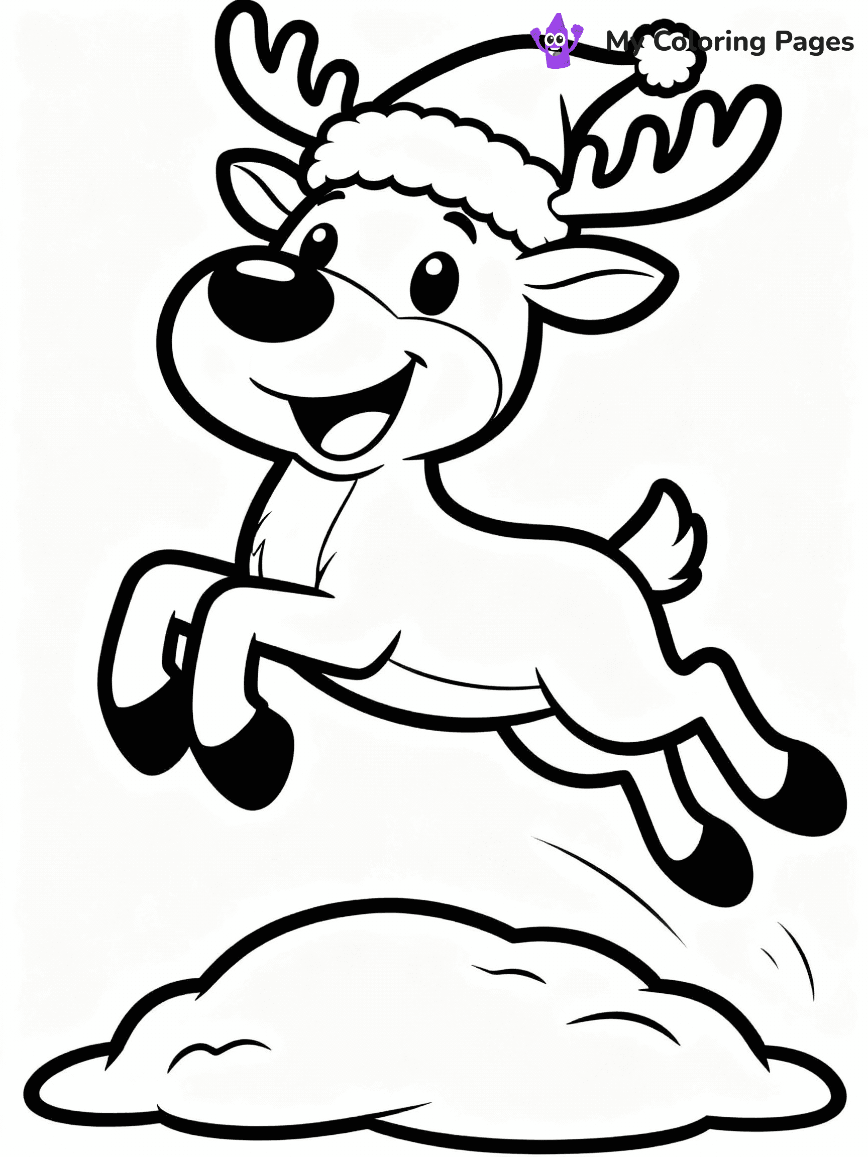 Reindeer Coloring Pages - 25