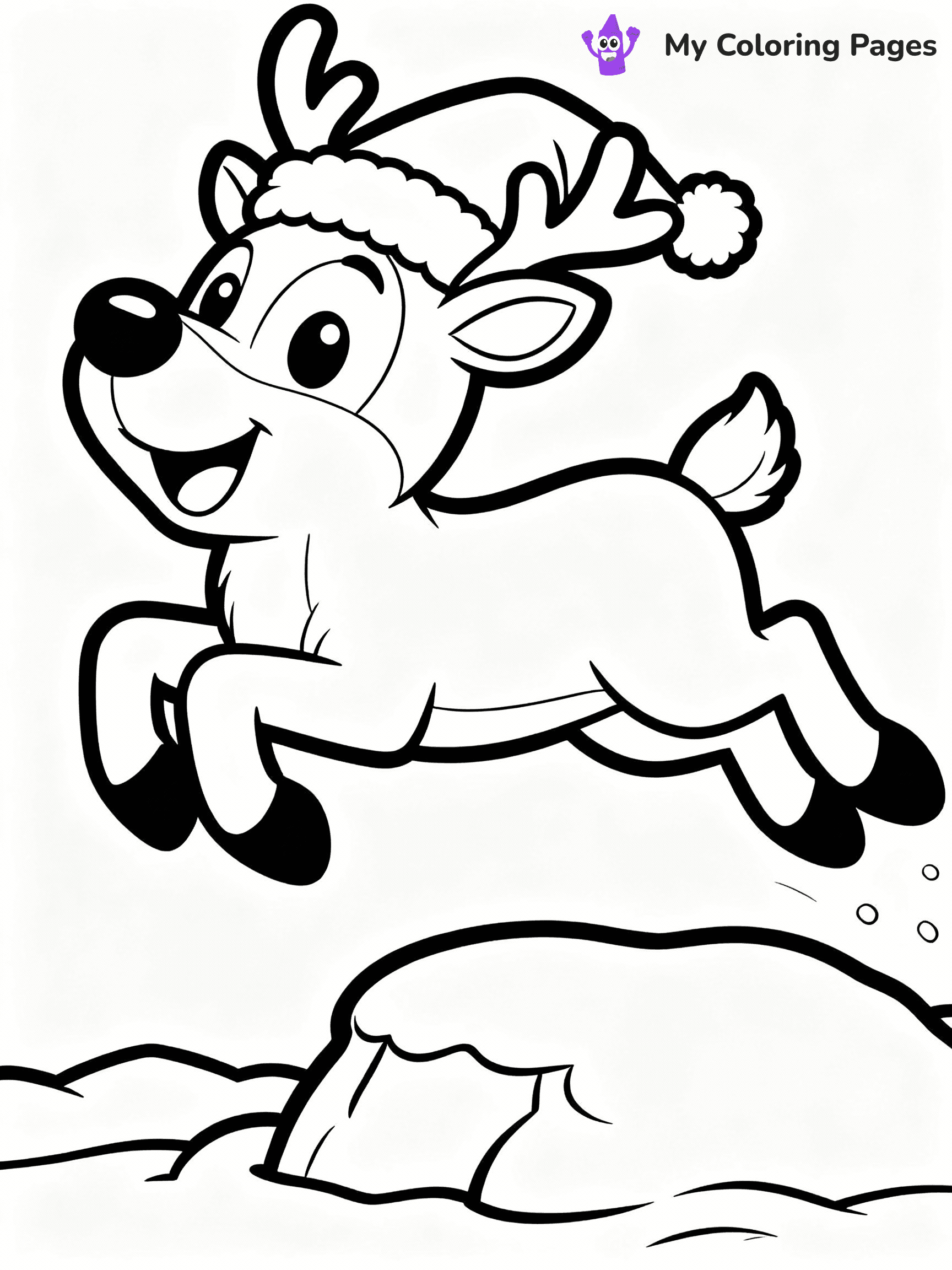 Reindeer Coloring Pages - 24
