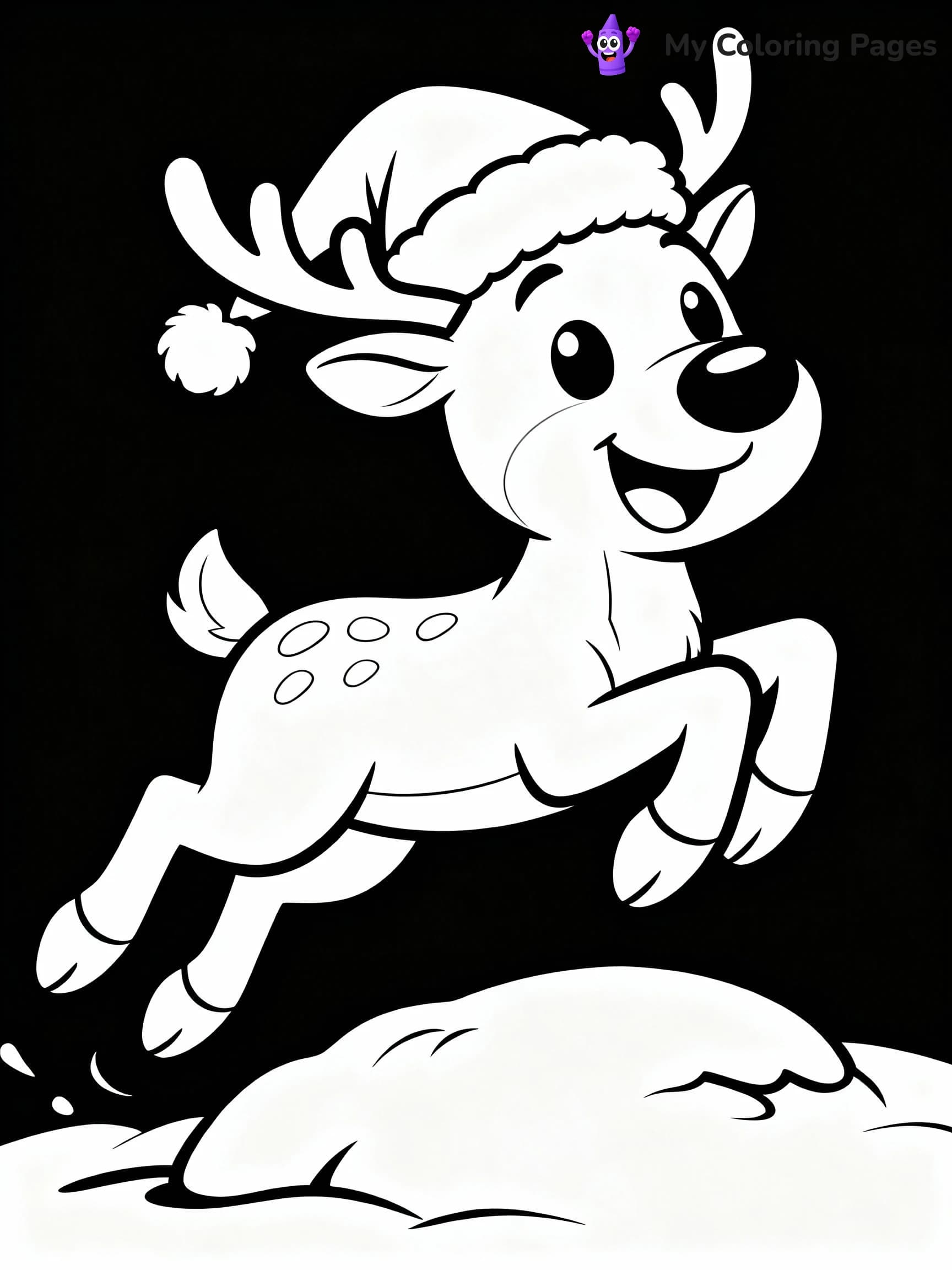Reindeer Coloring Pages - 23