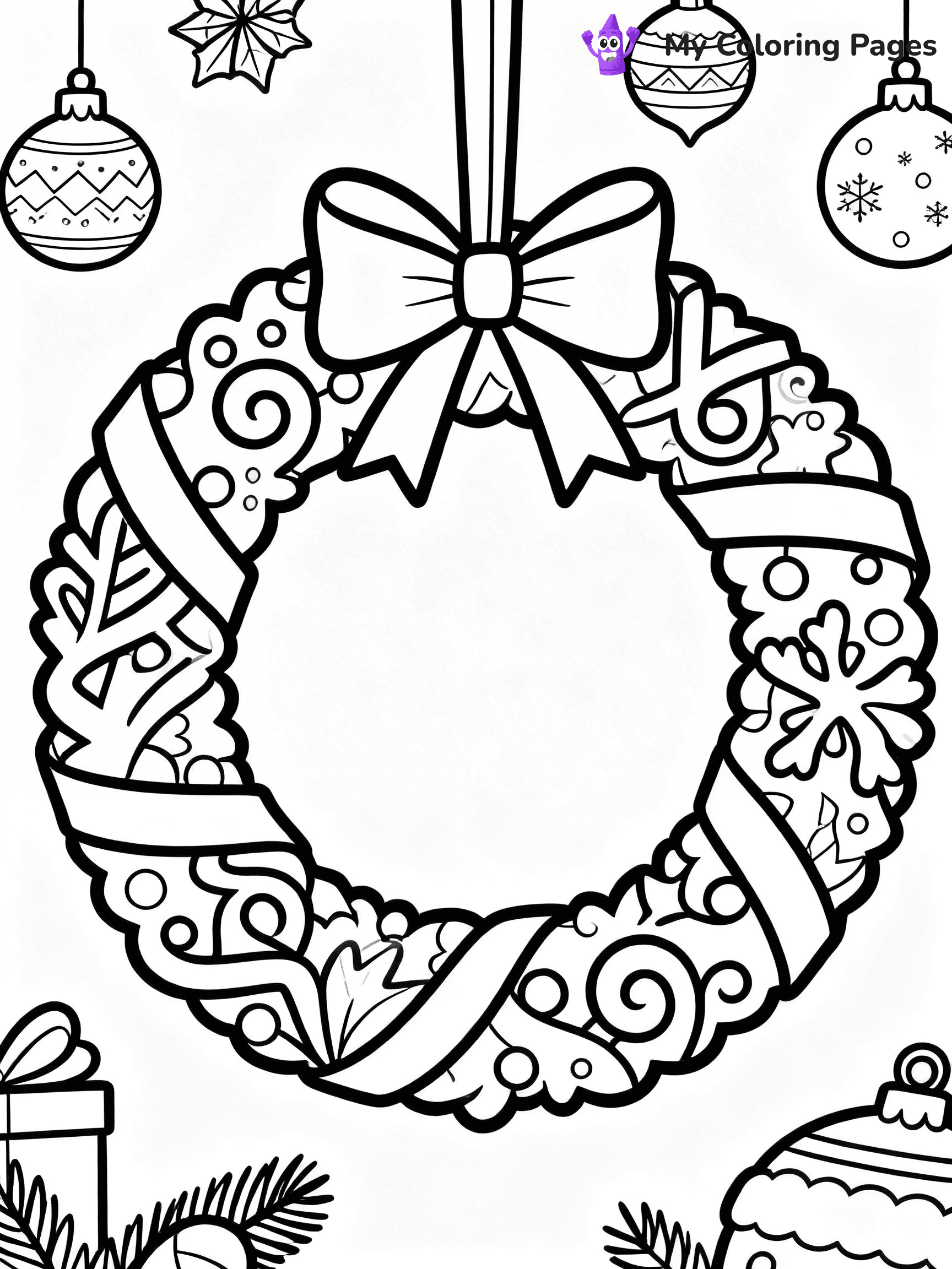 Adult Christmas Coloring Pages - 38