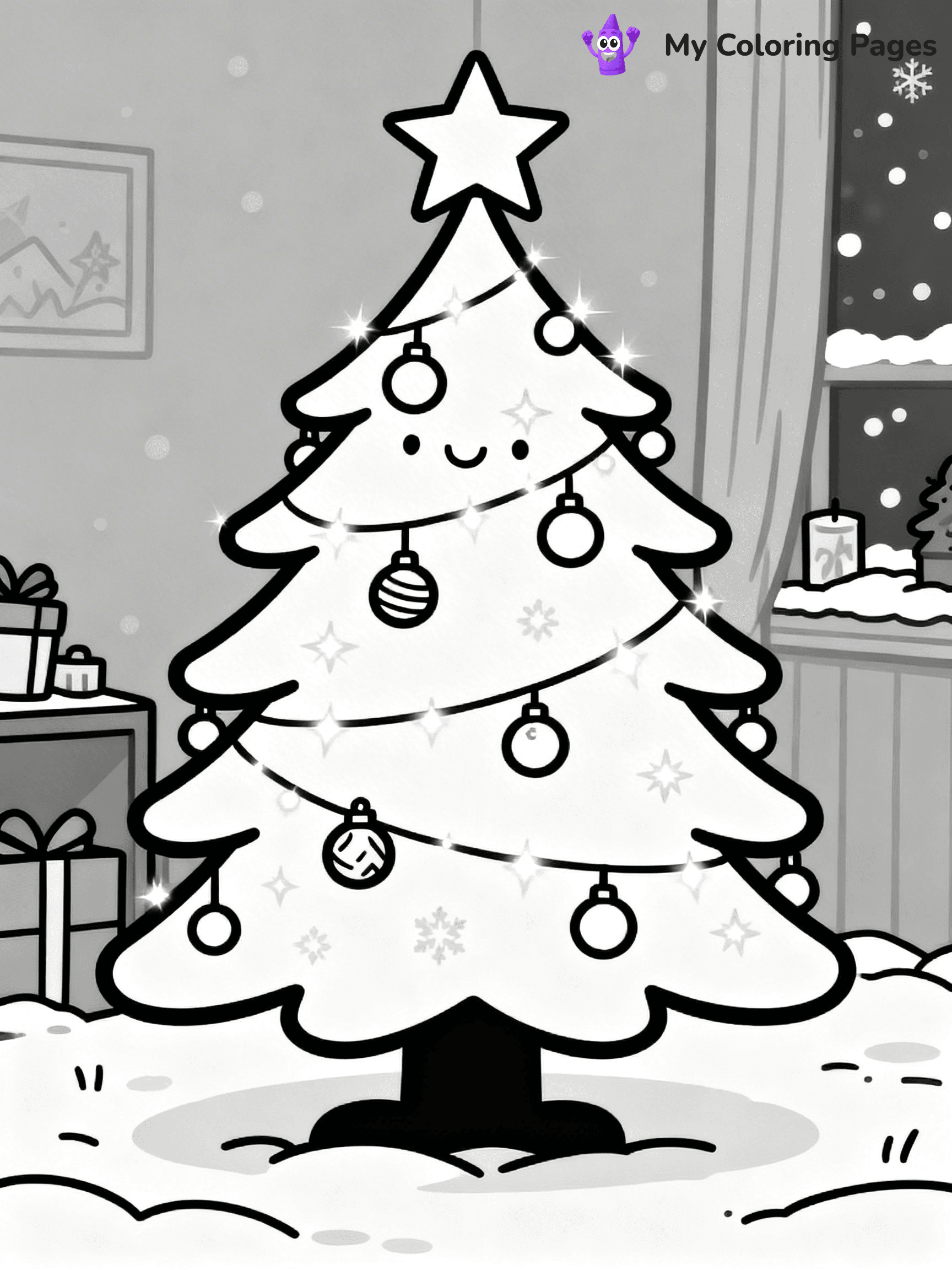Adult Christmas Coloring Pages - 22
