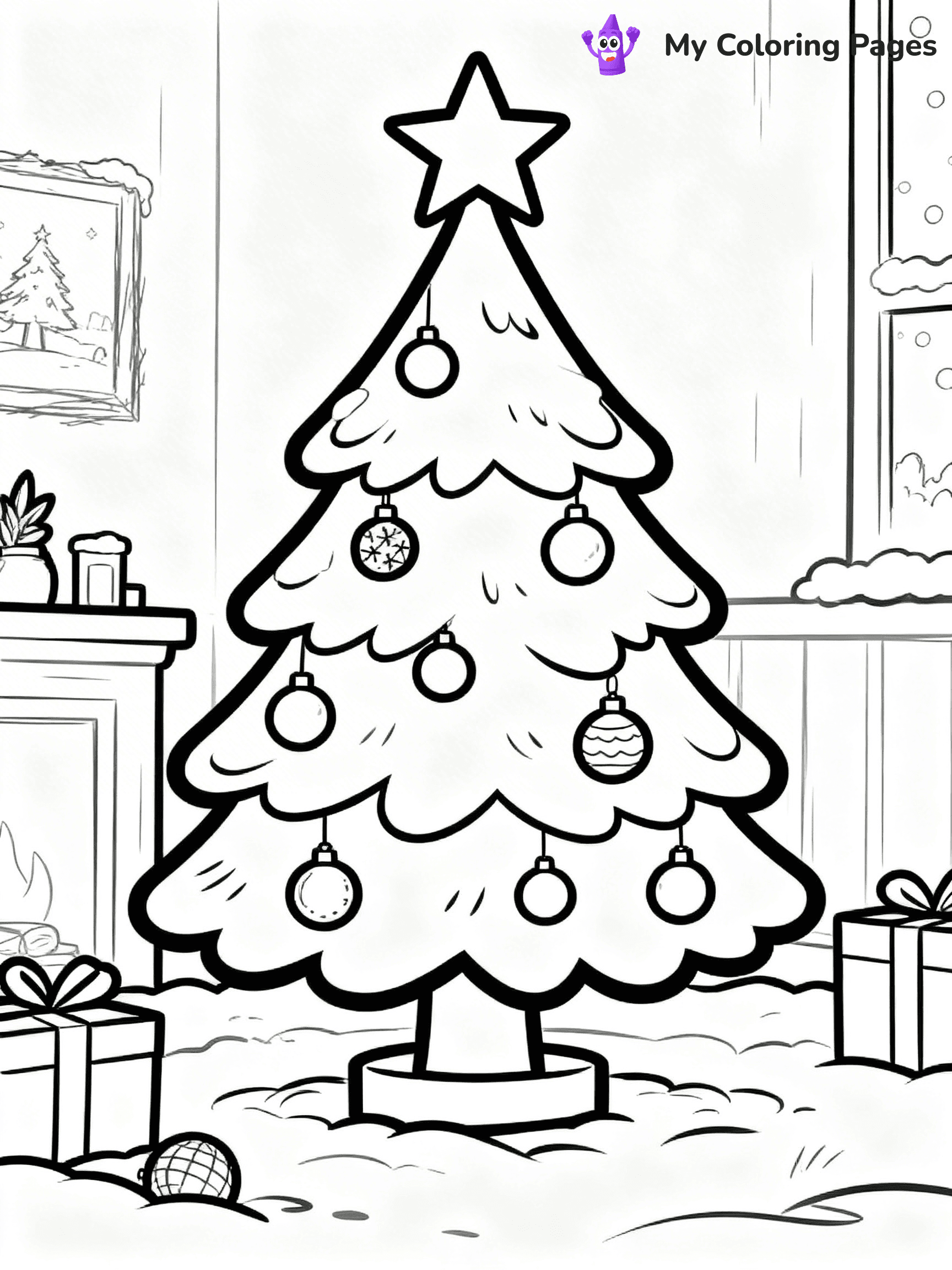 Adult Christmas Coloring Pages - 21