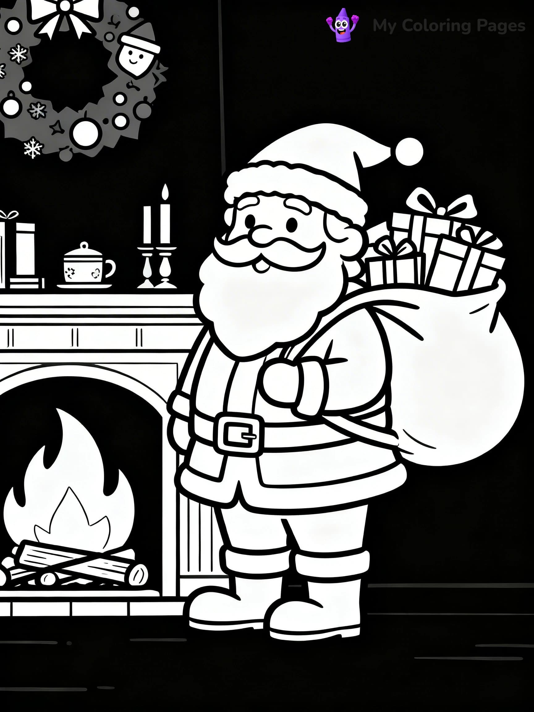 Adult Christmas Coloring Pages - 12
