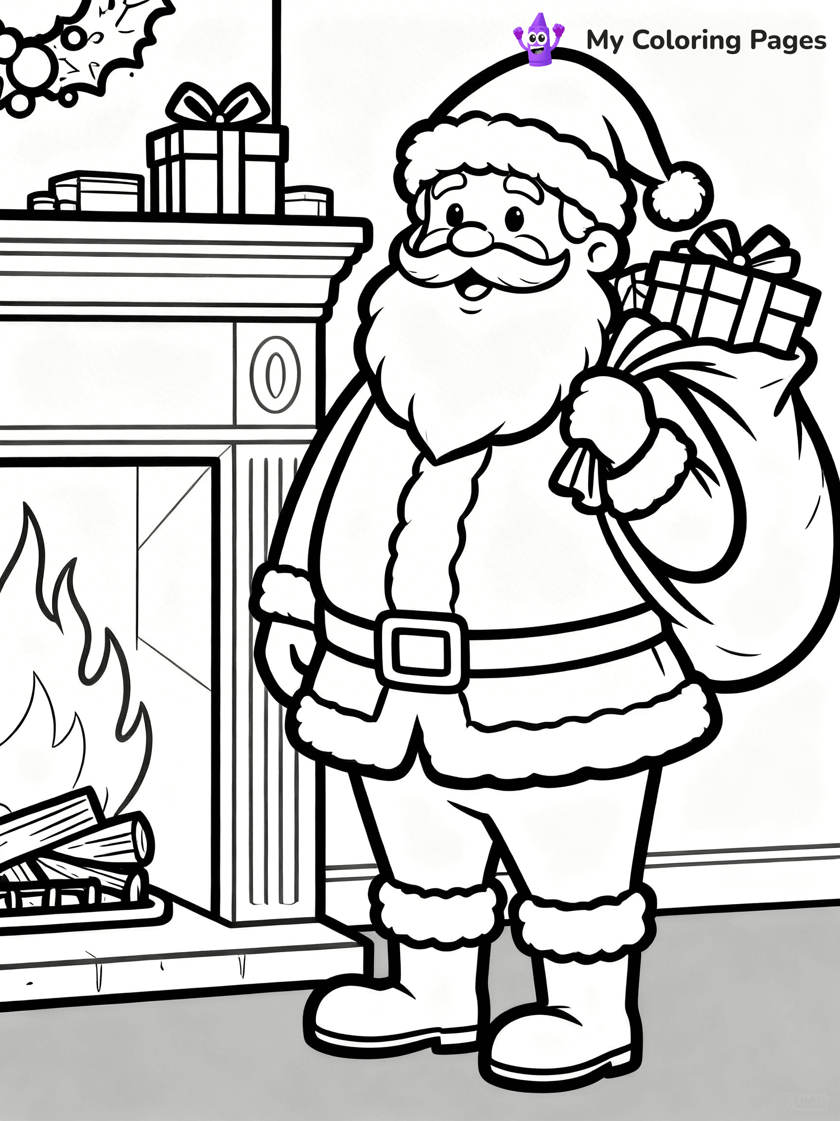 Adult Christmas Coloring Pages - 8