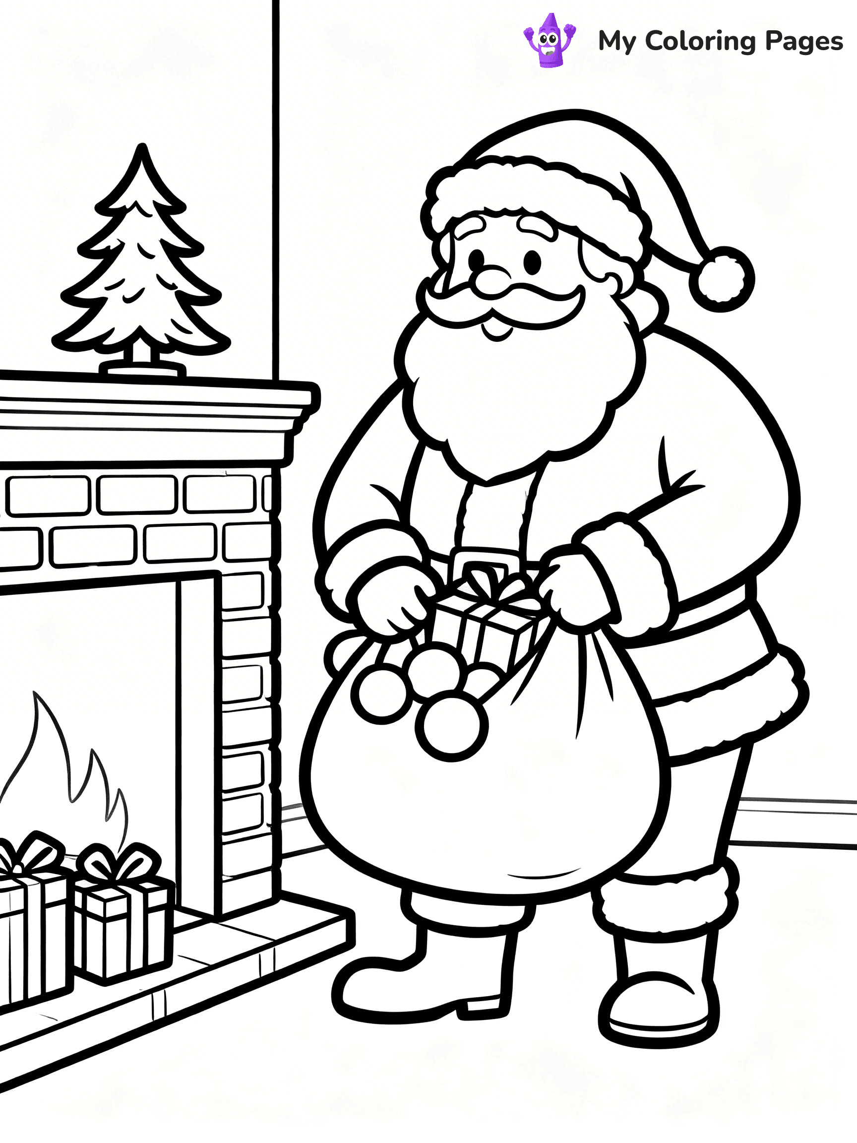 Adult Christmas Coloring Pages - 7