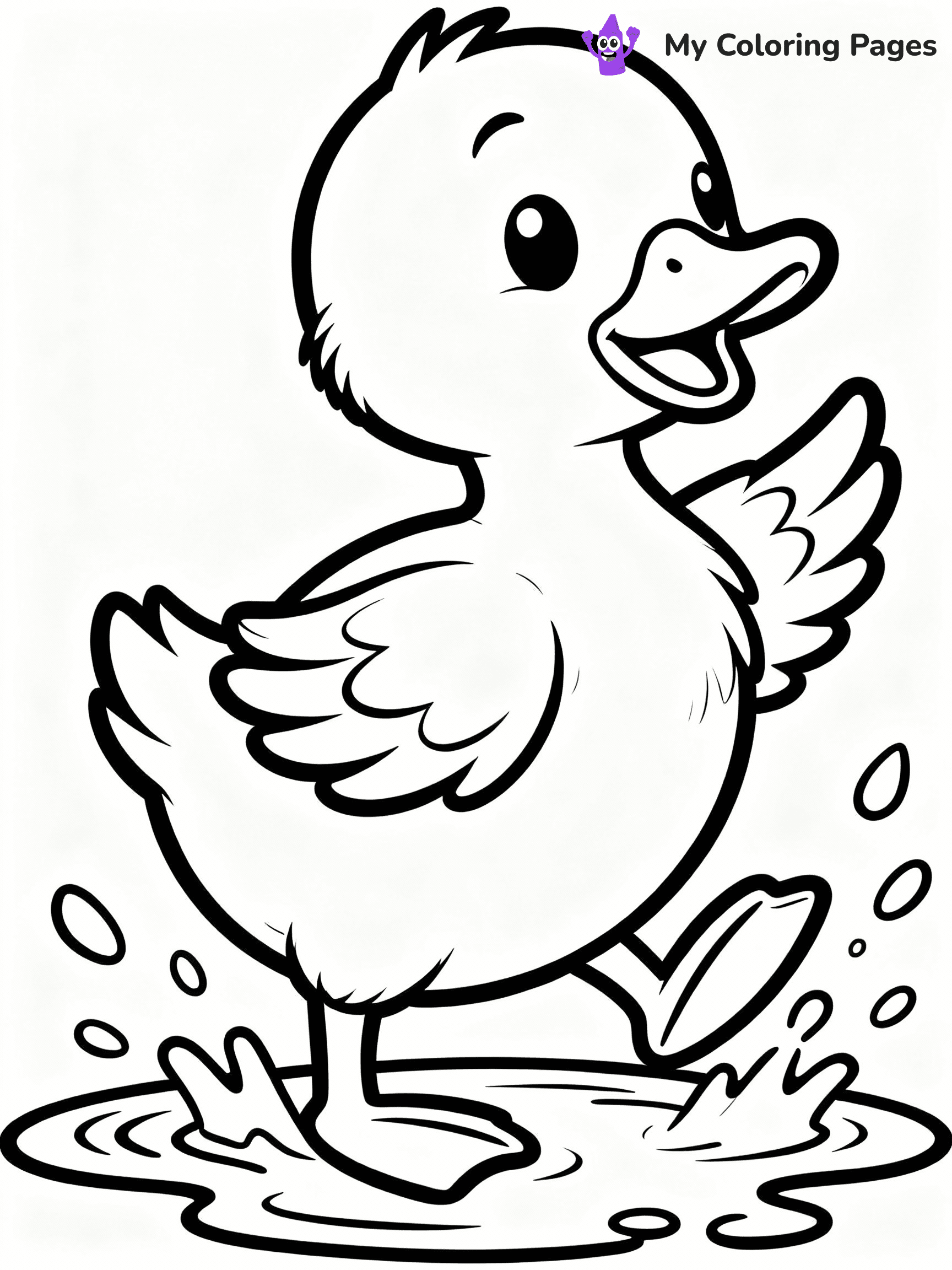 Duck Coloring Pages - 54