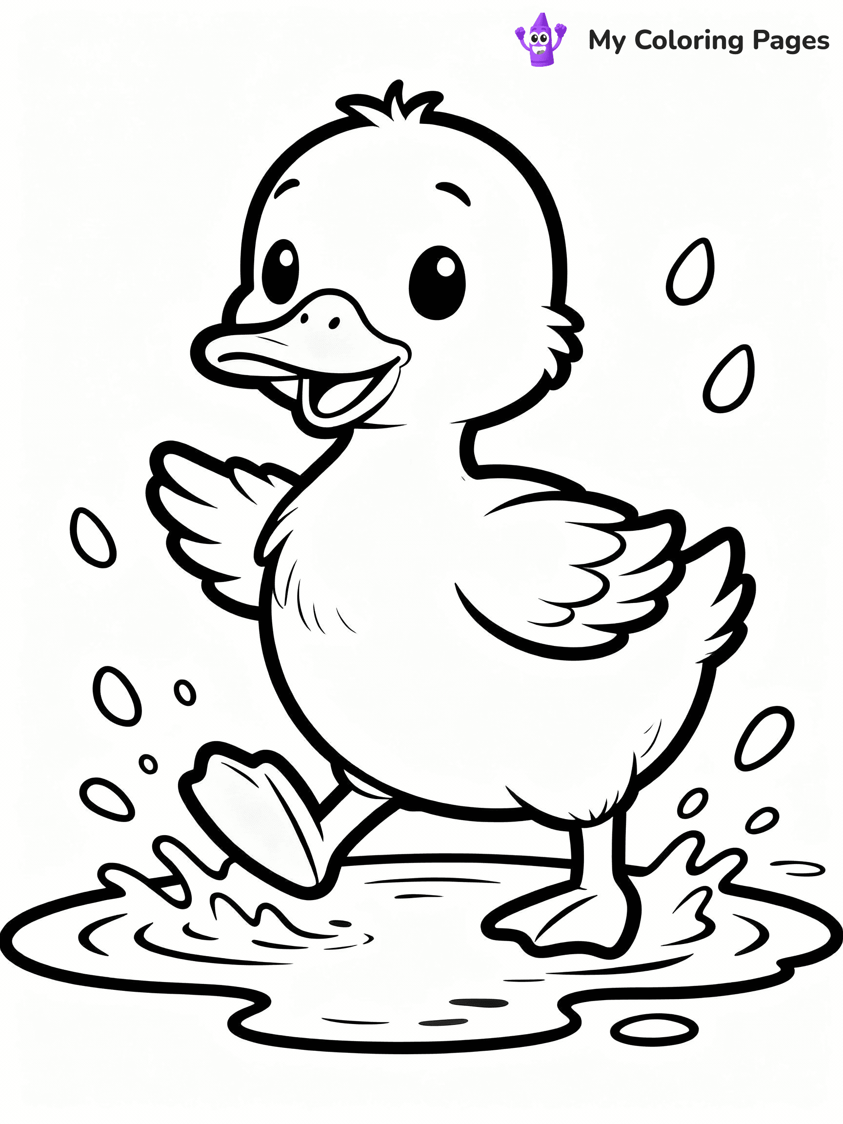 Duck Coloring Pages - 51