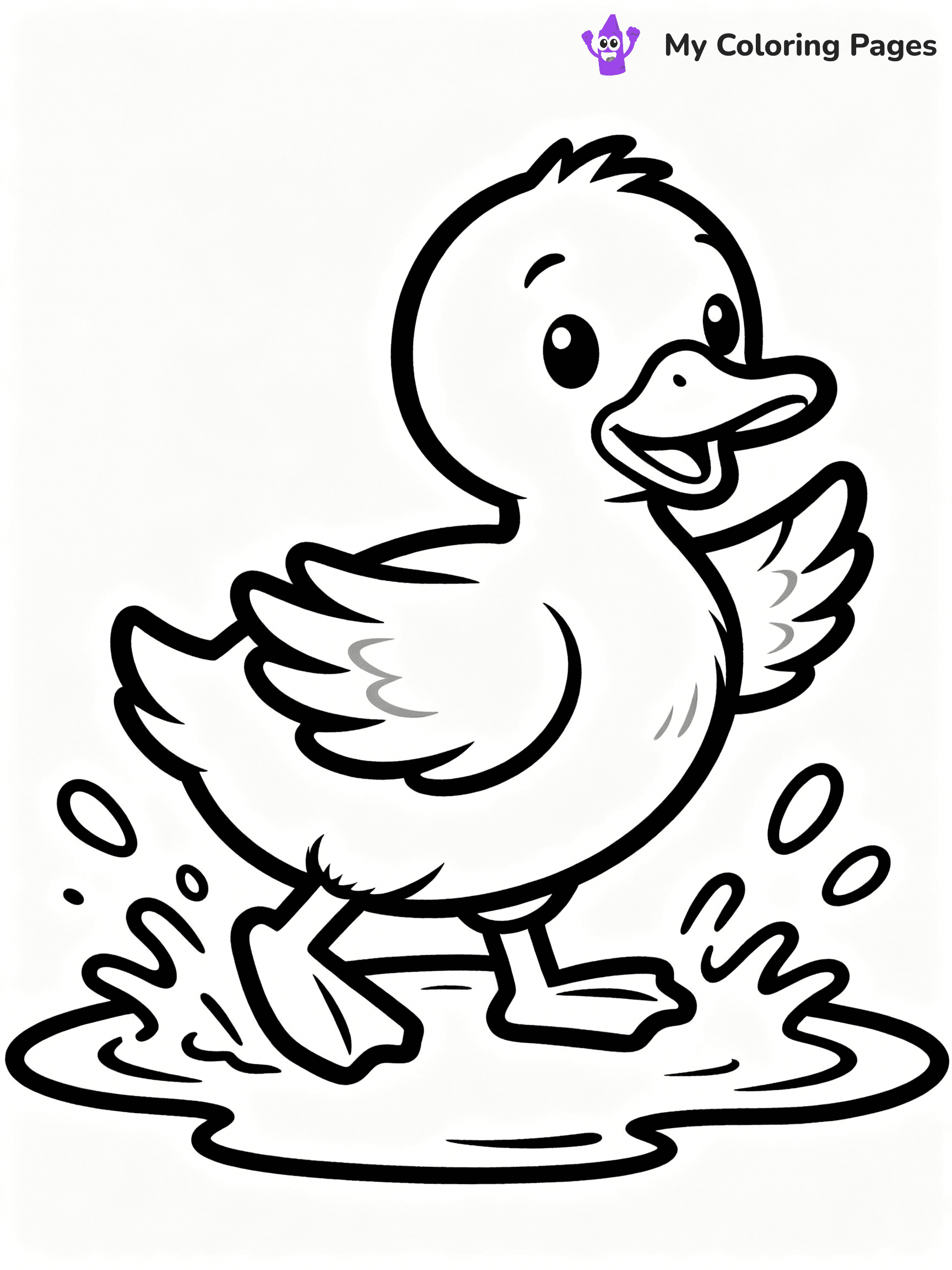 Duck Coloring Pages - 49