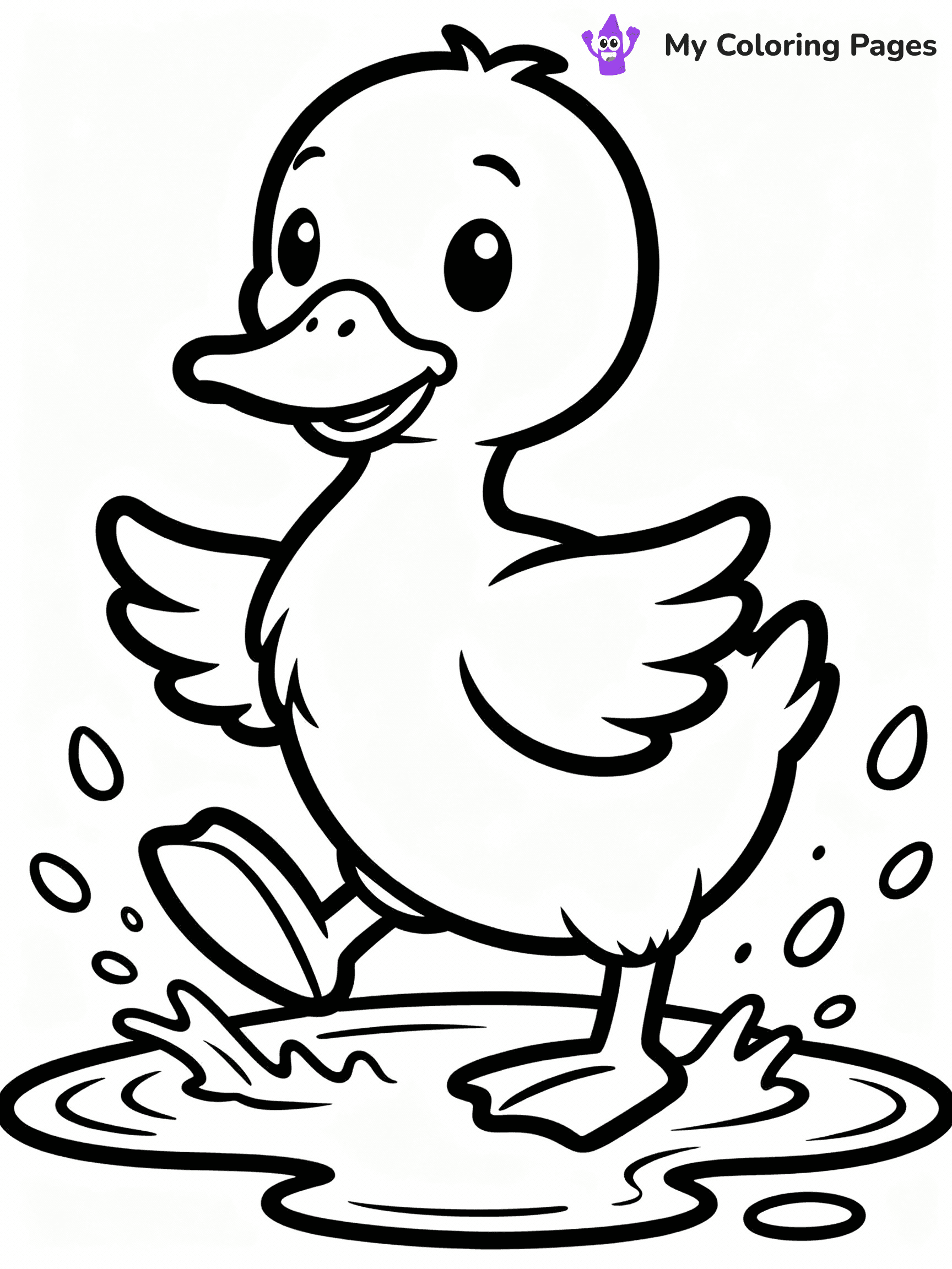 Duck Coloring Pages - 48