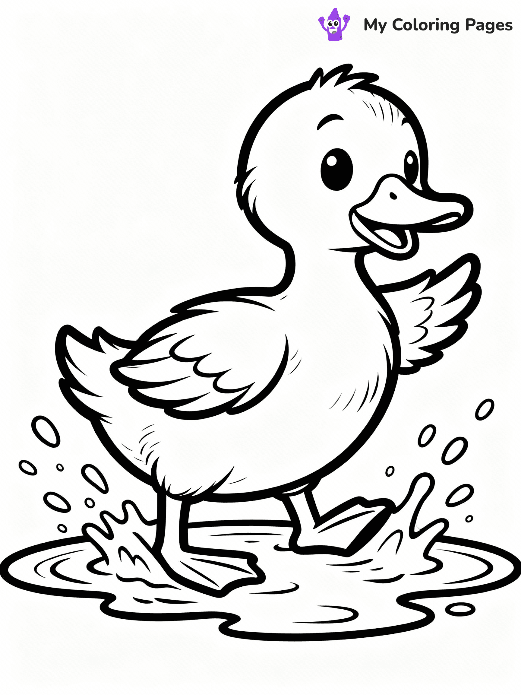 Duck Coloring Pages - 46