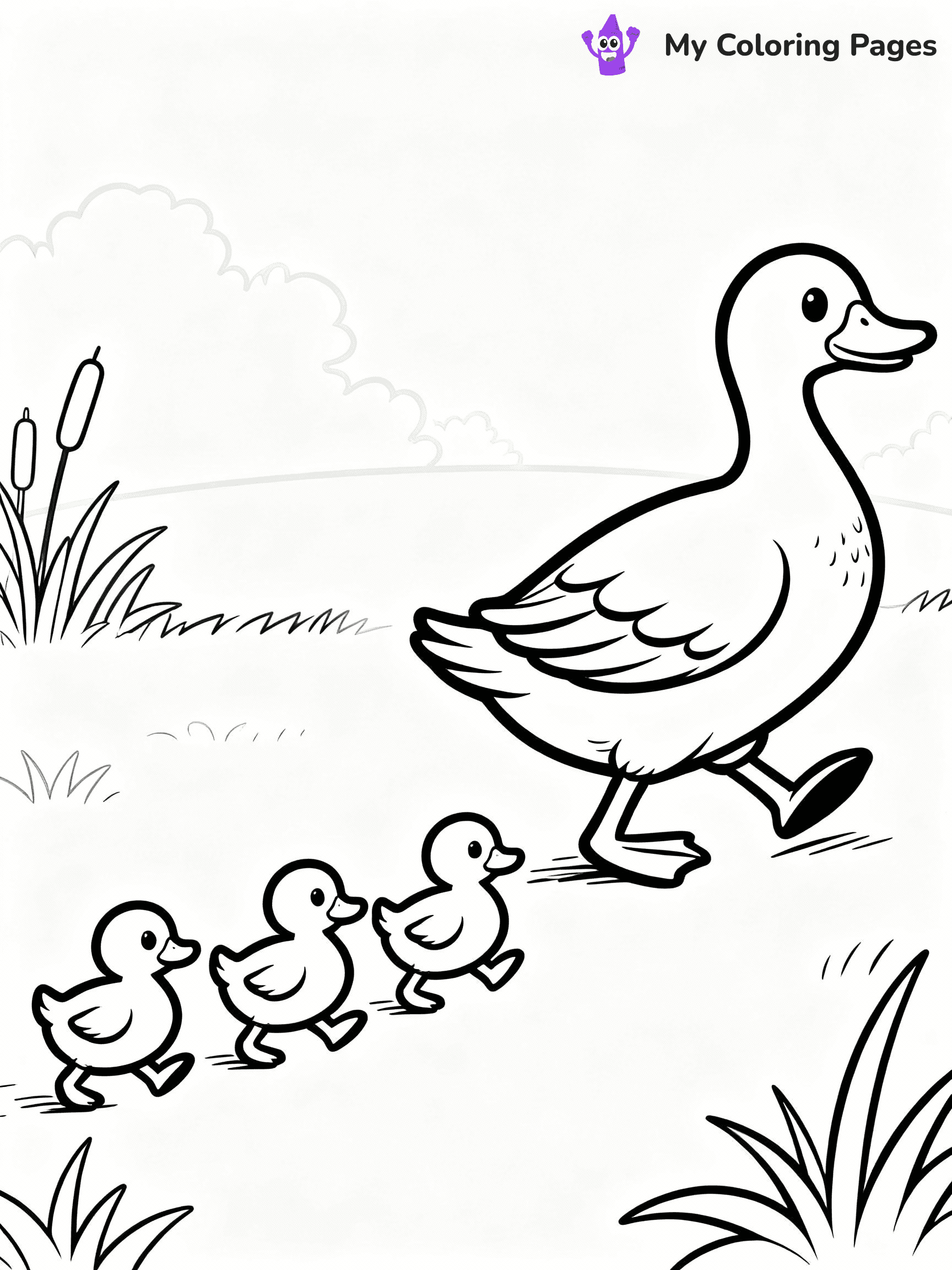Duck Coloring Pages - 43