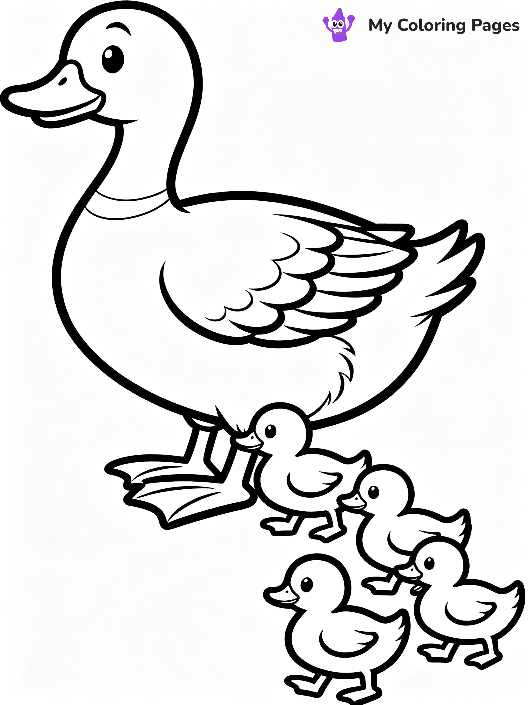 Duck Coloring Pages - 42