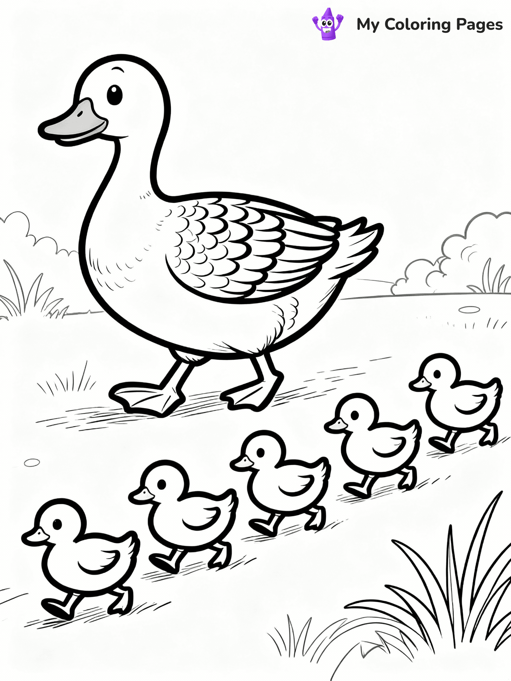 Duck Coloring Pages - 41