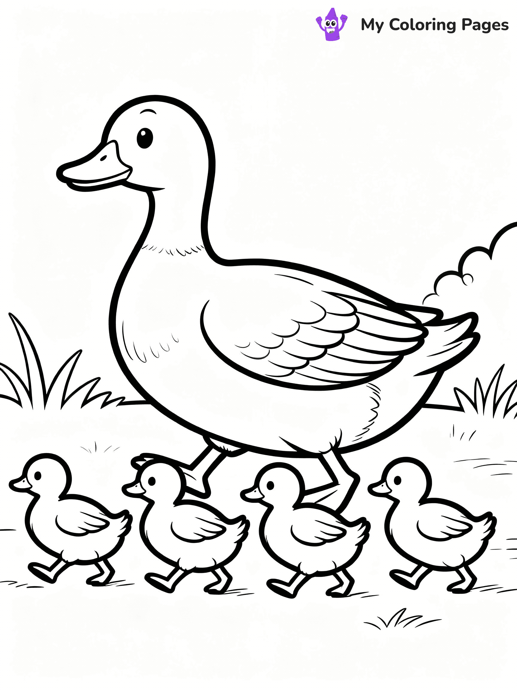 Duck Coloring Pages - 36