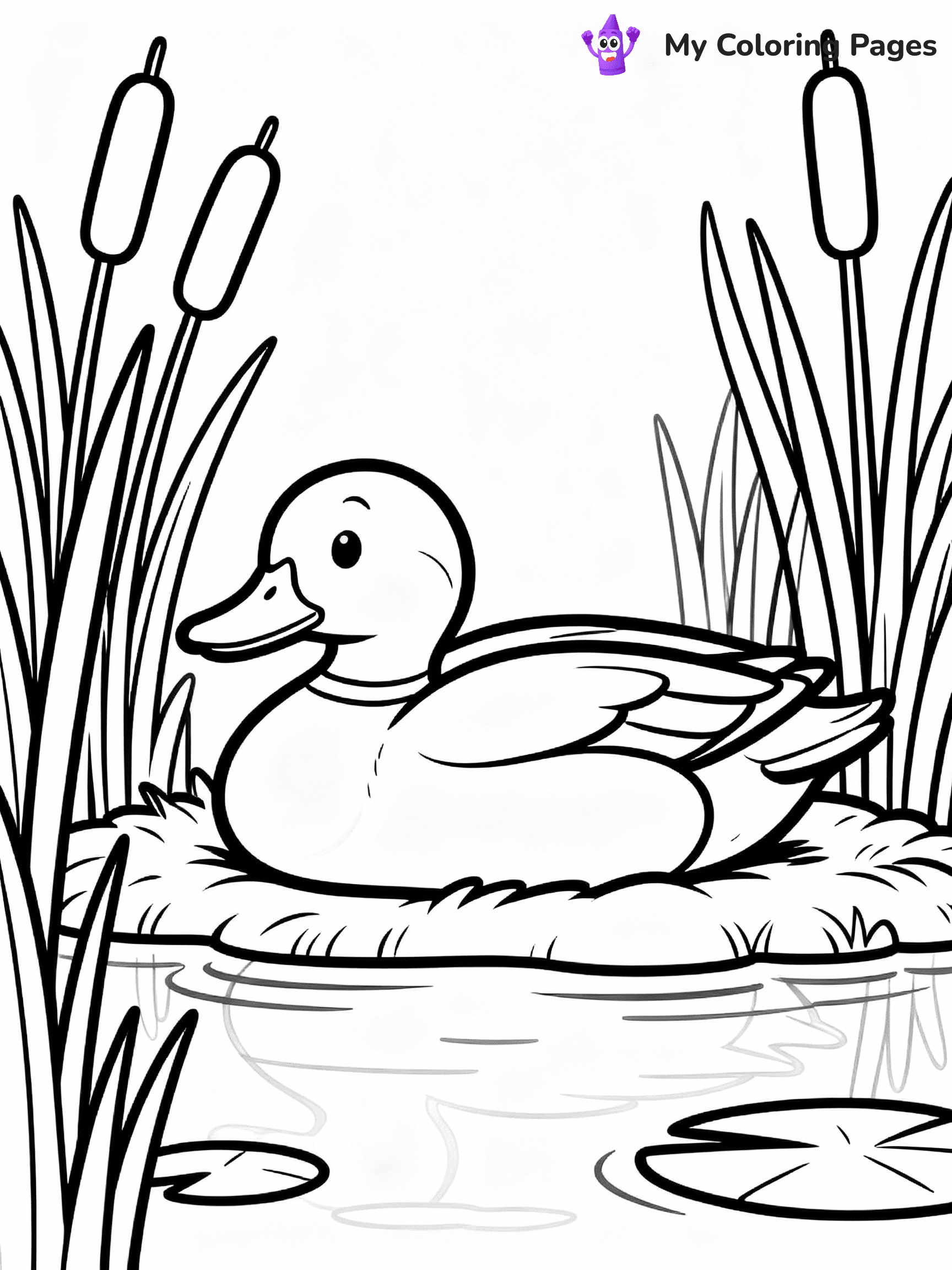 Duck Coloring Pages - 34